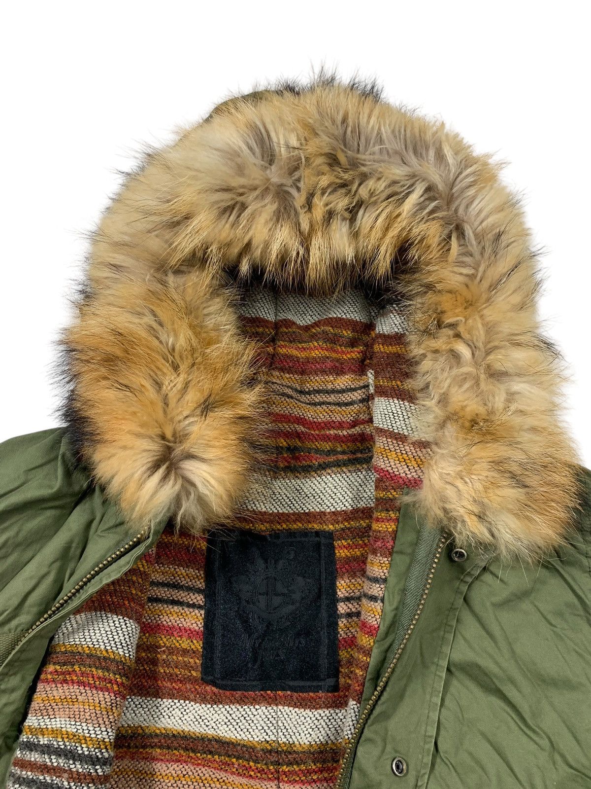 MR & MRS ITALY Mr & Mrs Fur Army Green Fur Parka Size US M / EU 48-50 / 2 - 6 Thumbnail