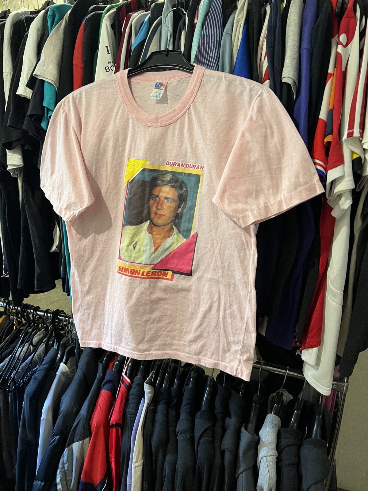 Band Tees 1980s VINTAGE DURAN DURAN SIMON LE BON SINGLE STITCH GRAPHIC Size US S / EU 44-46 / 1 - 1 Thumbnail