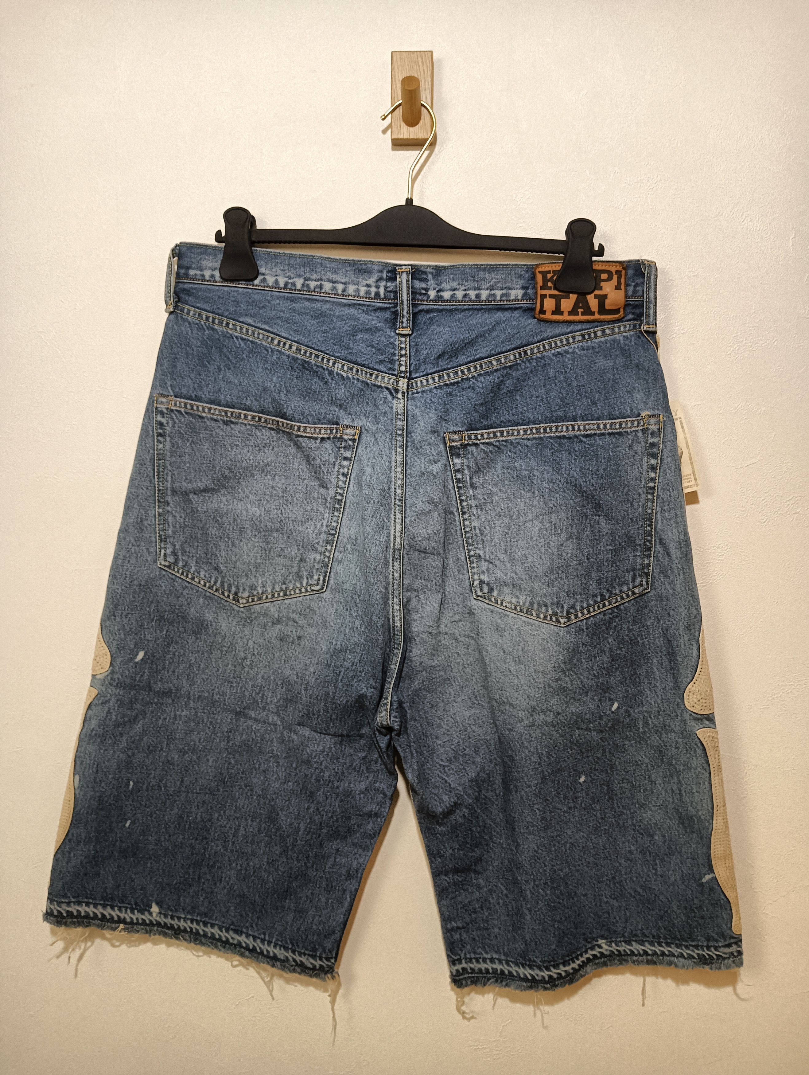 Kapital 14oz Bone Denim 5P Shorts Size US 38 / EU 54 - 2 Thumbnail