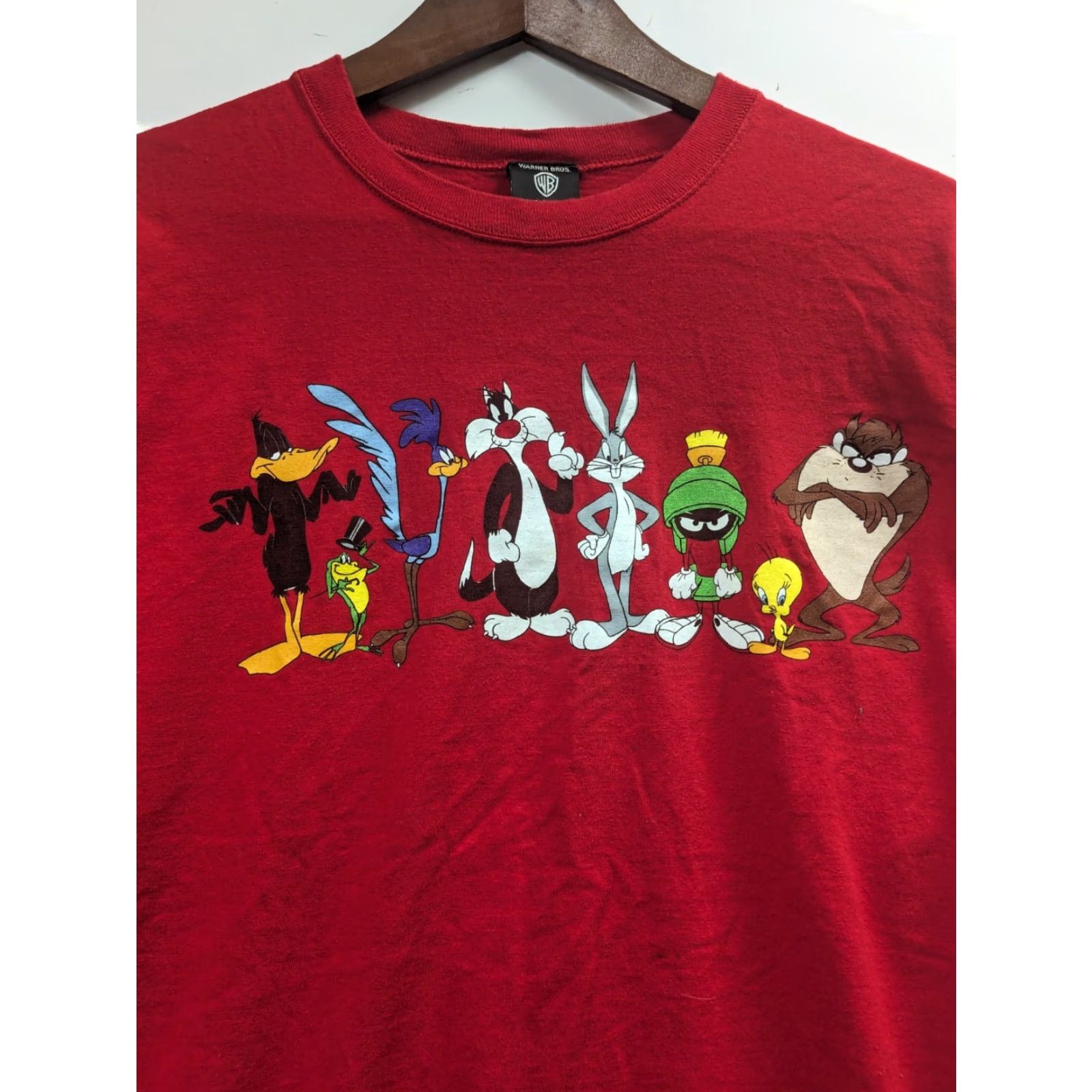 Vintage VINTAGE Warner Bros. Studio Store T-Shirt XL Red Bugs Bunny Tazmanian Devil 1994 90s Y2K AOP Crew Neck Short Sleeve Cotton Men Embroidered Pocket Size US XL / EU 56 / 4 - 3 Thumbnail