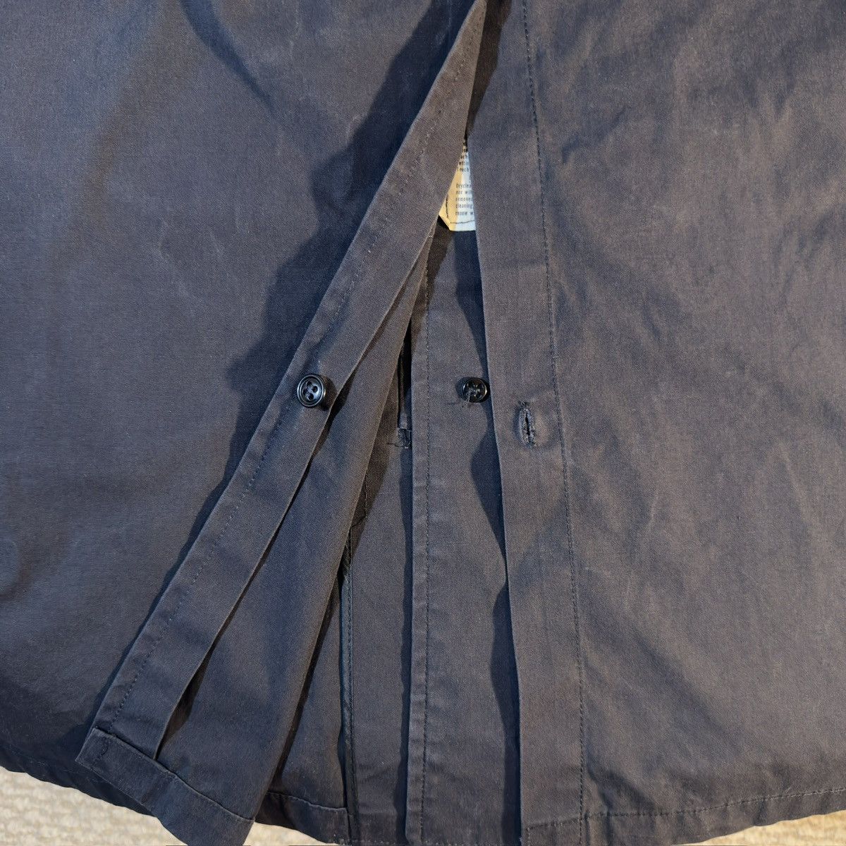 Other Vintage Black Trench Coat w/ Removable Liner | Size 40R Size US S / EU 44-46 / 1 - 10 Thumbnail
