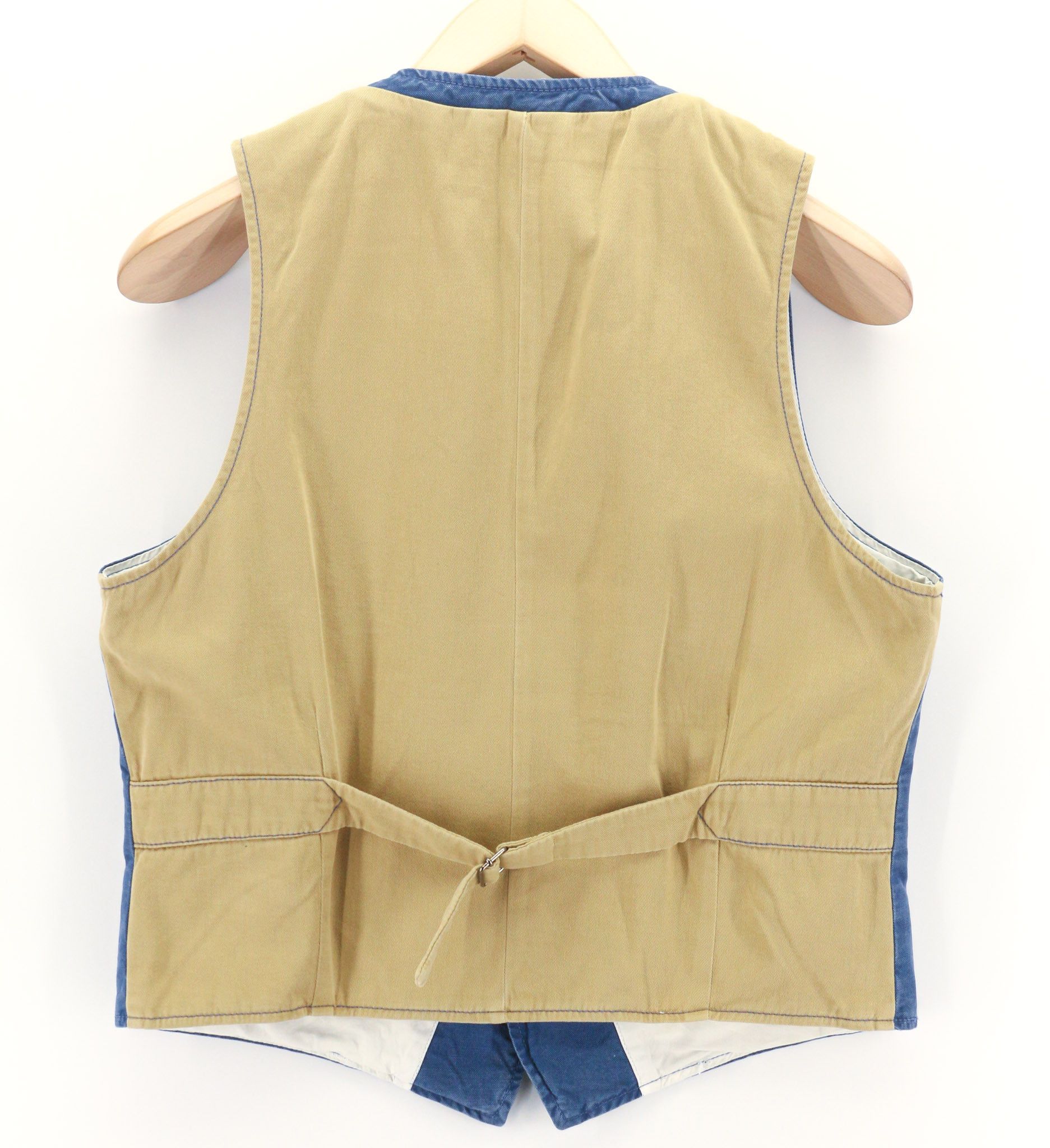 Nudie Jeans GUSTAV M Oden Blue Organic Vest 80718 Size US M / EU 48-50 / 2 - 2 Thumbnail