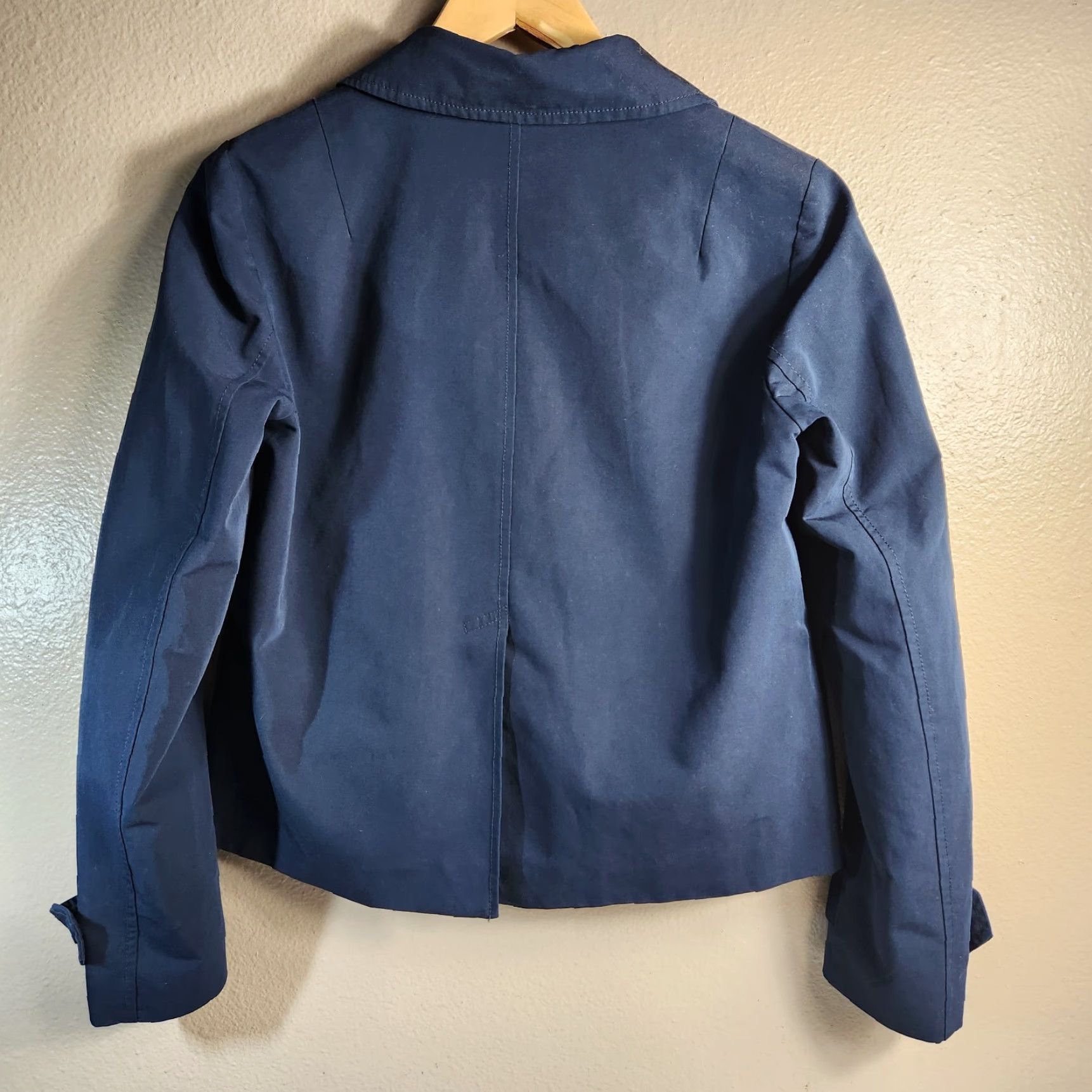 Gap Gap Womens M Navy Snap Front Utility Lightweight Double Breasted Jacket Shirt (Jacket) Mens? Size M / US 6-8 / IT 42-44 - 5 Thumbnail