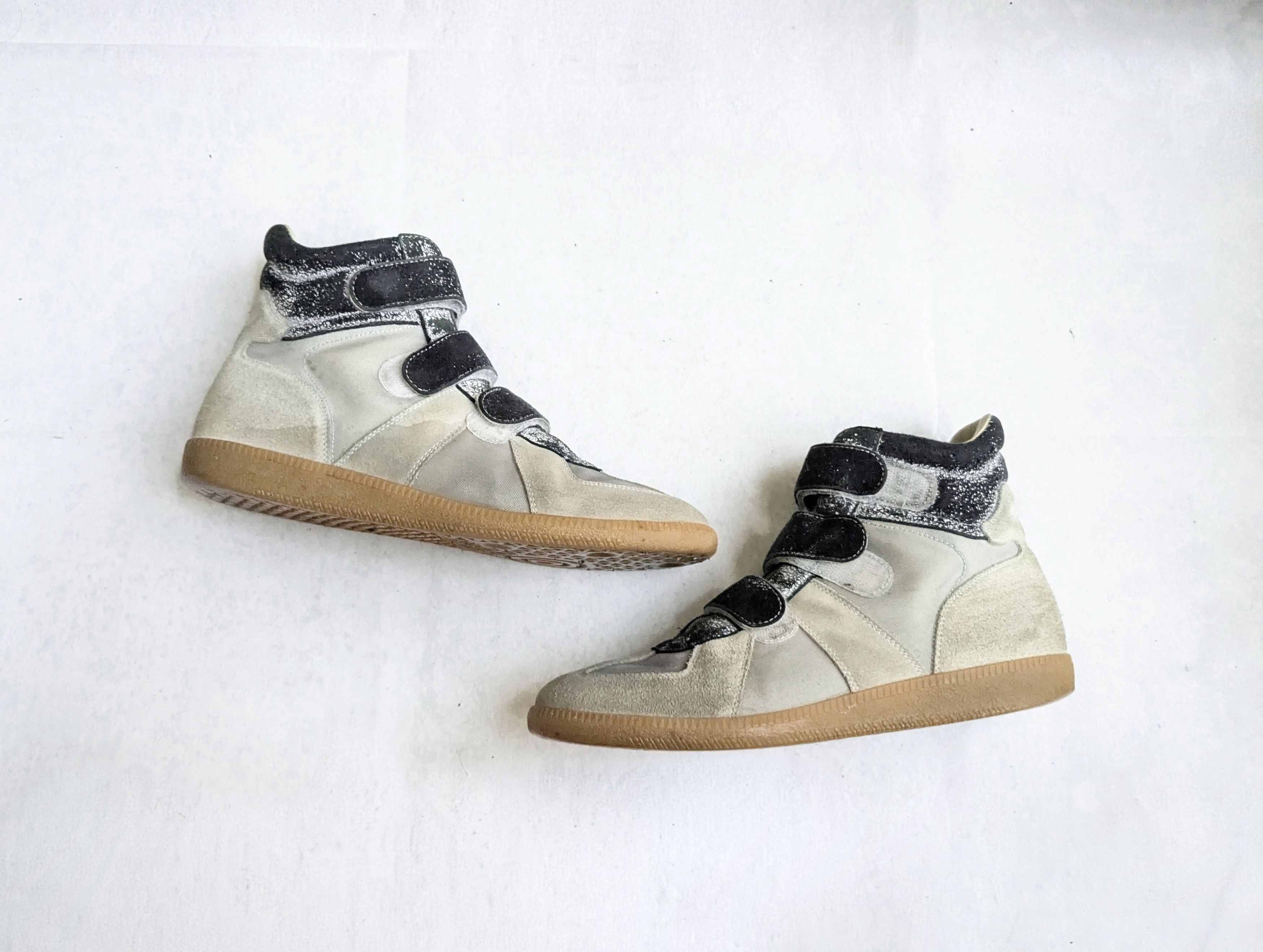 Maison Margiela Maison Margiela Triple Strap Sneakers Gray 8 41 High Tops Size US 8 / EU 41 - 1 Thumbnail