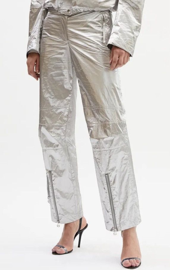 Helmut Lang Silver Helmut Land 2022 Runway wide-leg cargo trousers Size US 28 / EU 44 - 7 Thumbnail