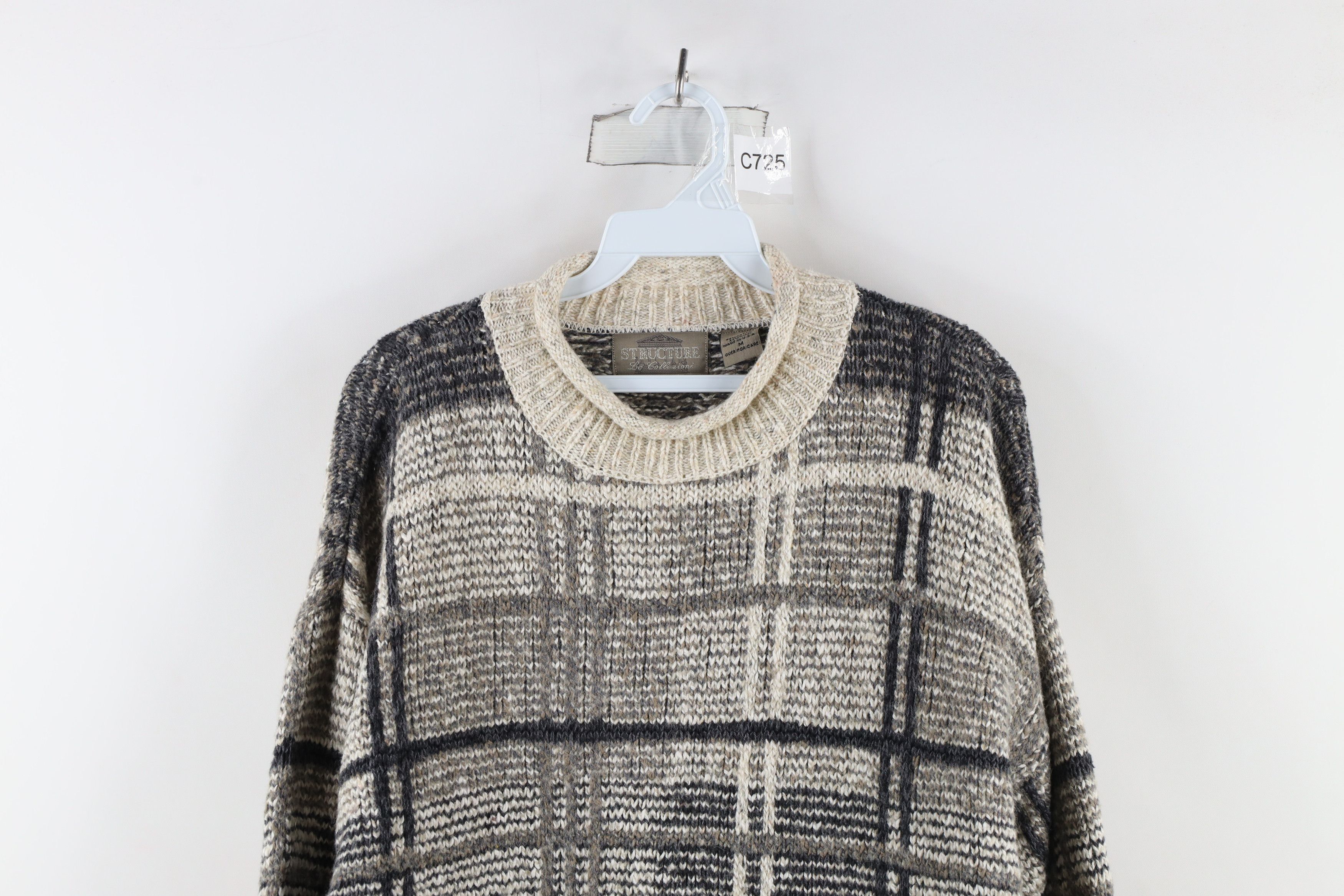 Vintage Vintage 90s Streetwear Marled Knit Heavyweight Sweater USA Size US M / EU 48-50 / 2 - 2 Thumbnail