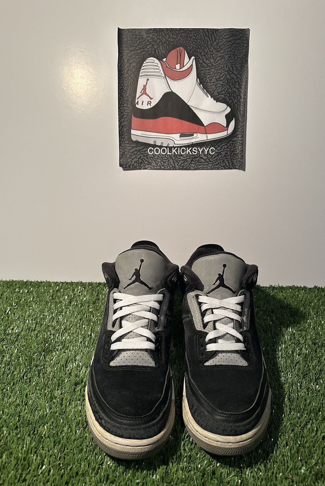 Jordan Brand Jordan 3 Tinker Black Cement Gold Size US 8.5 / EU 41-42 - 3 Thumbnail