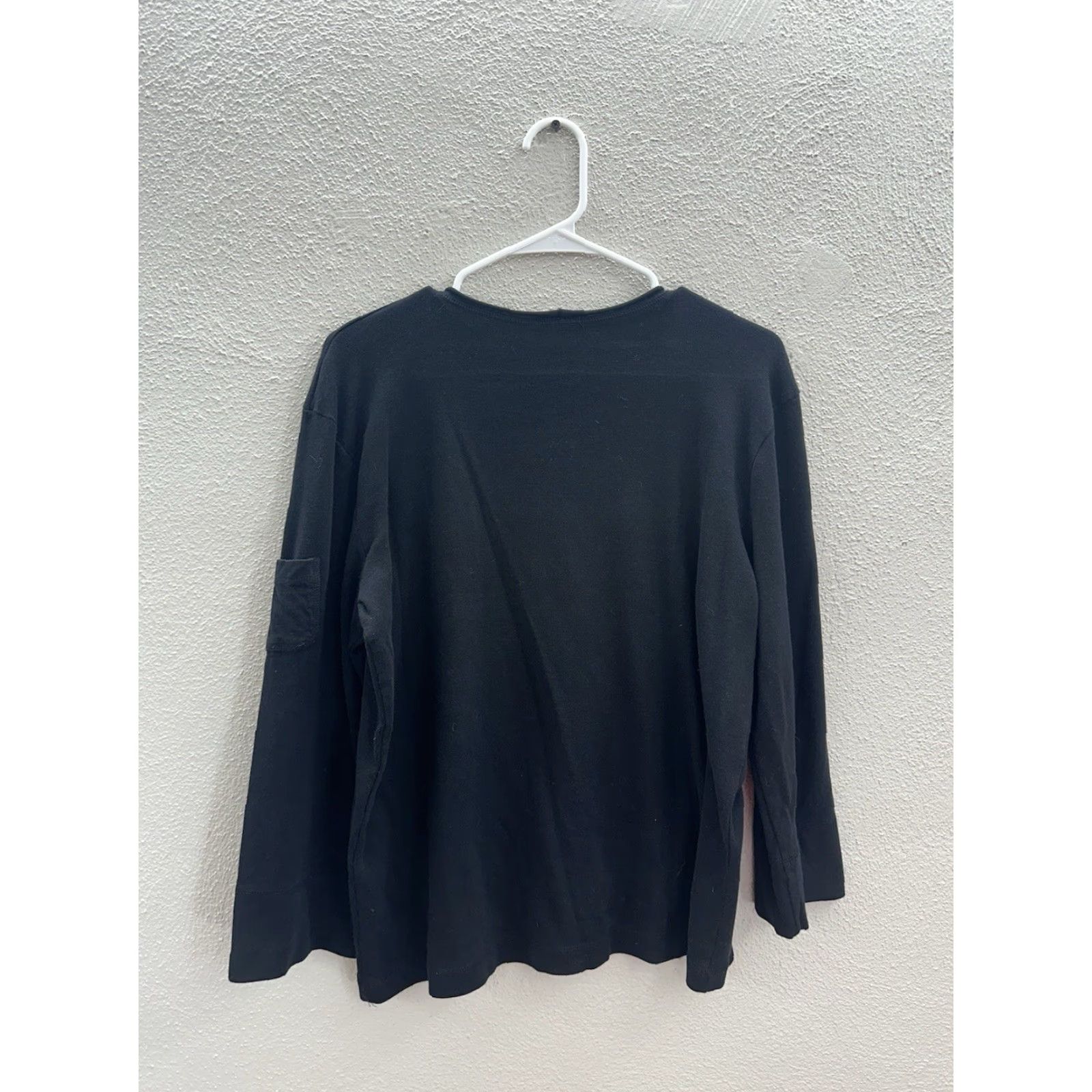 Jones New York Jones Sport Shirt Womens XL Black 3/4 Sleeve Round Neck Size XL / US 12-14 / IT 48-50 - 7 Thumbnail