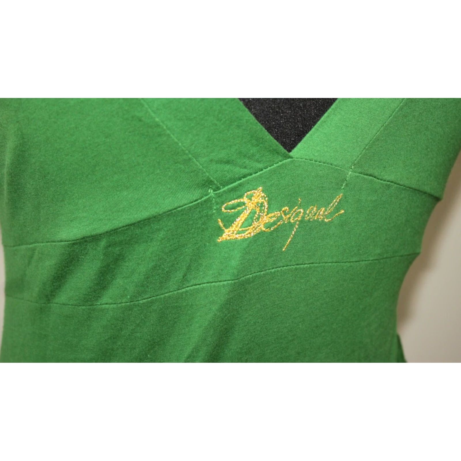 Desigual Desigual Yentes 51V21C2 womens dress Size M Dress Green Knee Length A-Line Desigual Womens M Green Knee Length A-Line Dress Size M / US 6-8 / IT 42-44 - 5 Thumbnail