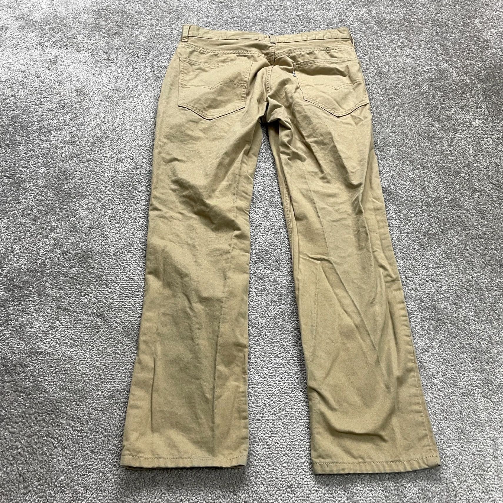 Levi's Levi's Chino Pants Brown Mens 32x28.5 Straight Leg Cotton Casual Size US 32 / EU 48 - 2 Thumbnail