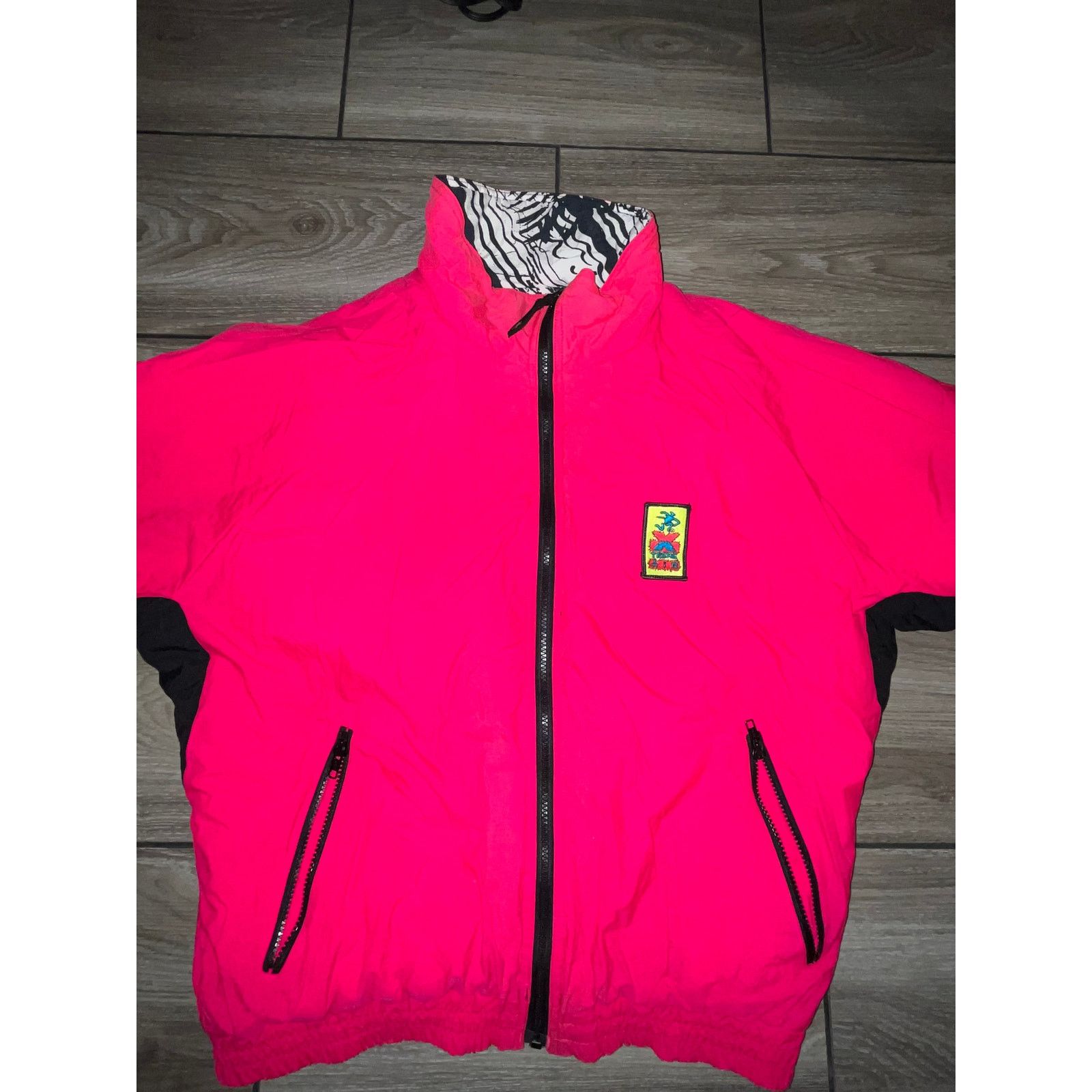 Ocean Pacific Vintage 80s OCEAN PACIFIC OP Primitive Surfer Pink Jacket Size US S / EU 44-46 / 1 - 4 Thumbnail