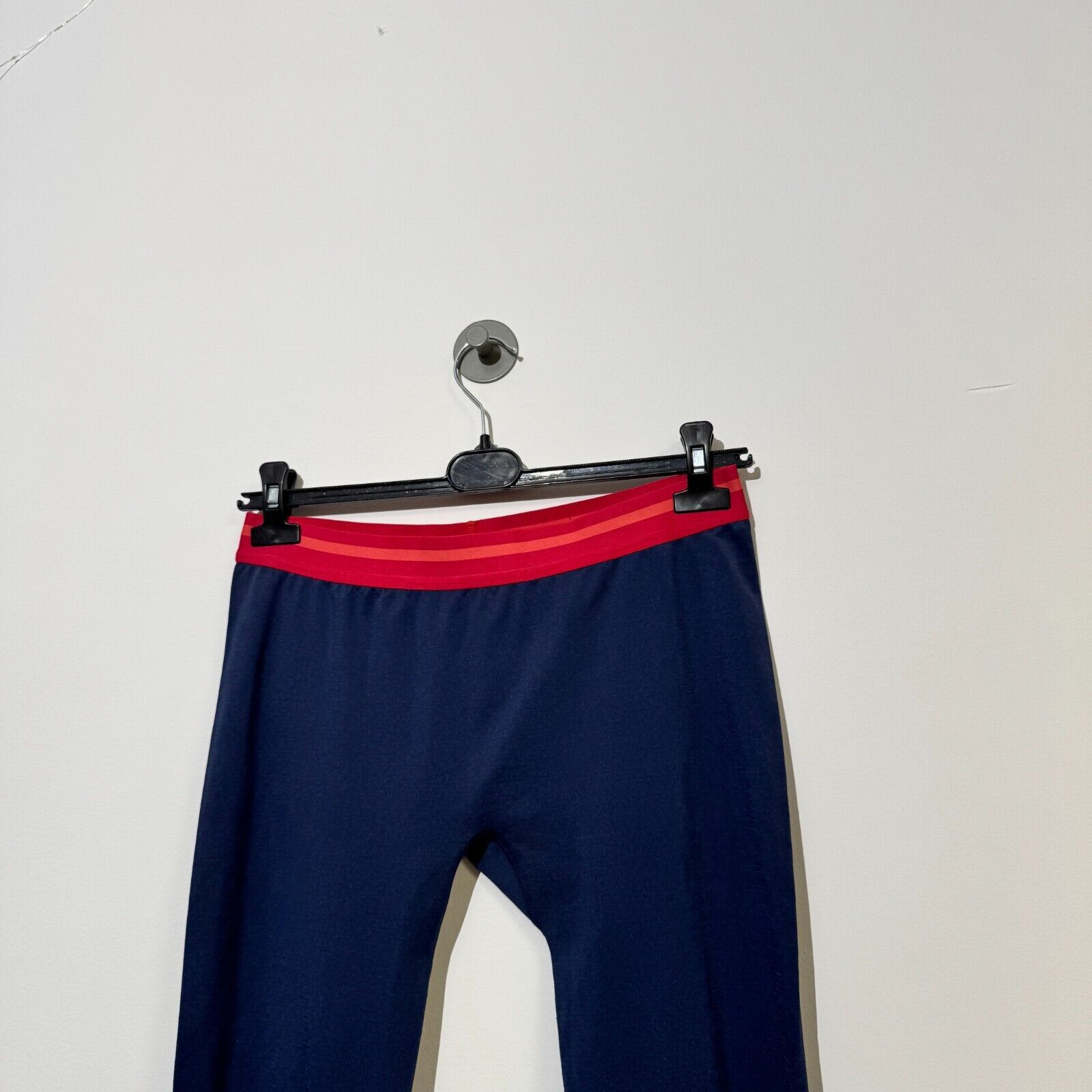 Vintage Vintage 90s Karrie Moor Unisex Navy Blue Polyester Leggings Size US 29 - 2 Thumbnail