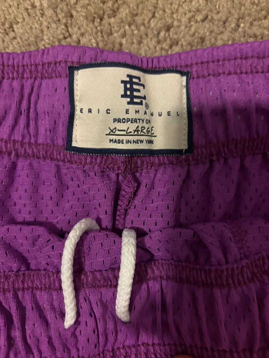 Eric Emanuel Eric Emanuel purple/green mesh shorts Size US 36 / EU 52 - 3 Thumbnail
