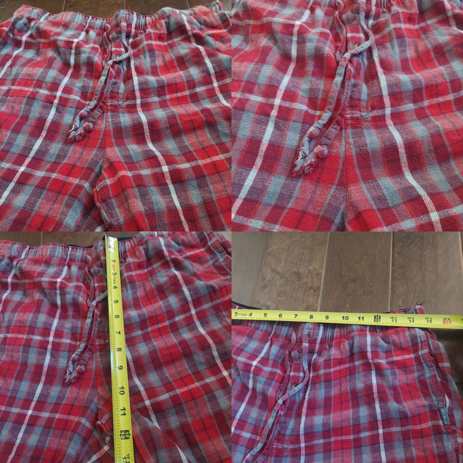 Eddie Bauer Eddie Bauer Men's Red Plaid Holiday Print Drawstring Pajama Pants M Pants Red Holiday Mens Size US 31 - 9 Thumbnail