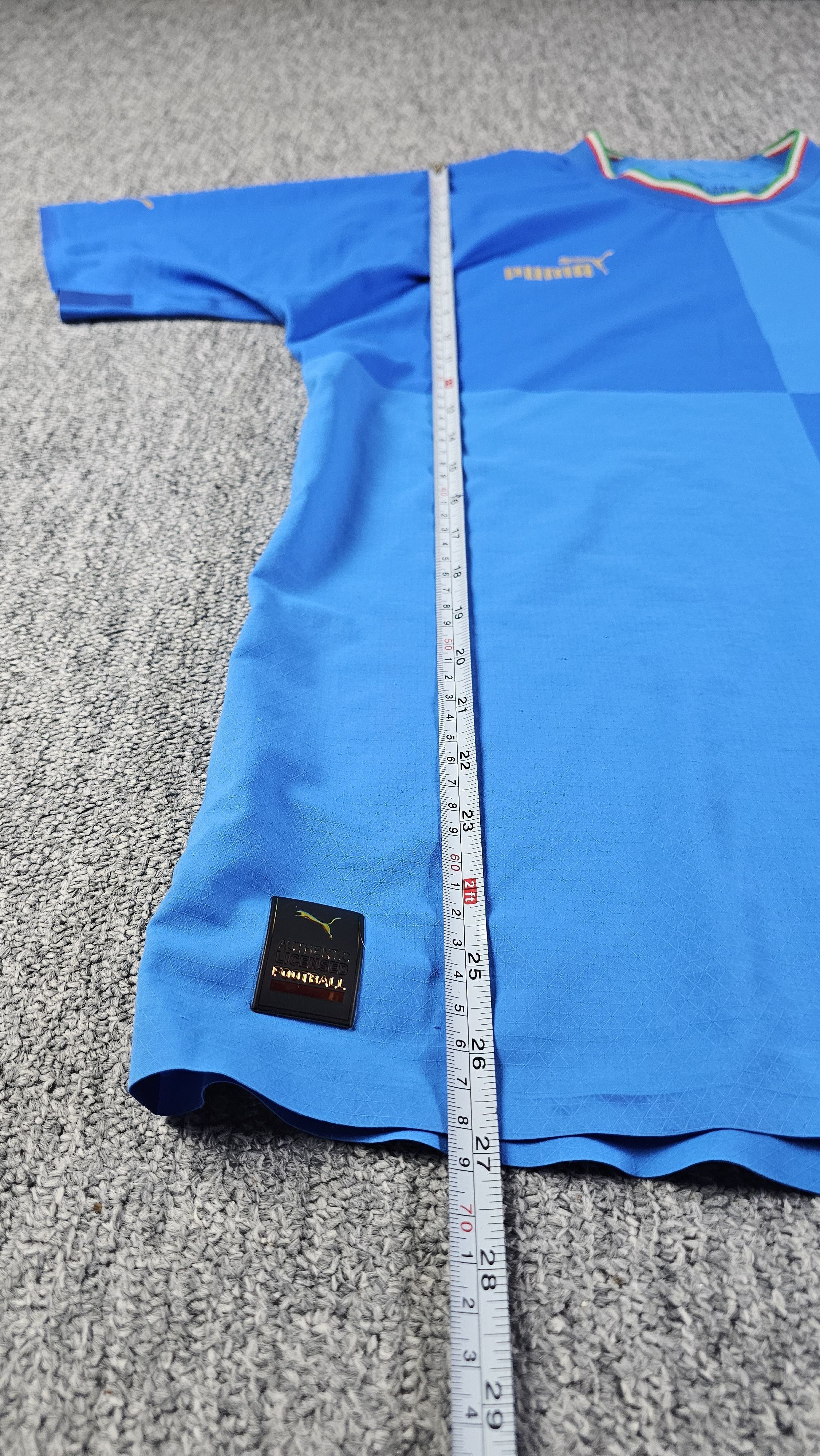 Puma Puma Italy Home Jersey Men L 2022 2023 Blue Gold Azzurri Size US L / EU 52-54 / 3 - 9 Thumbnail