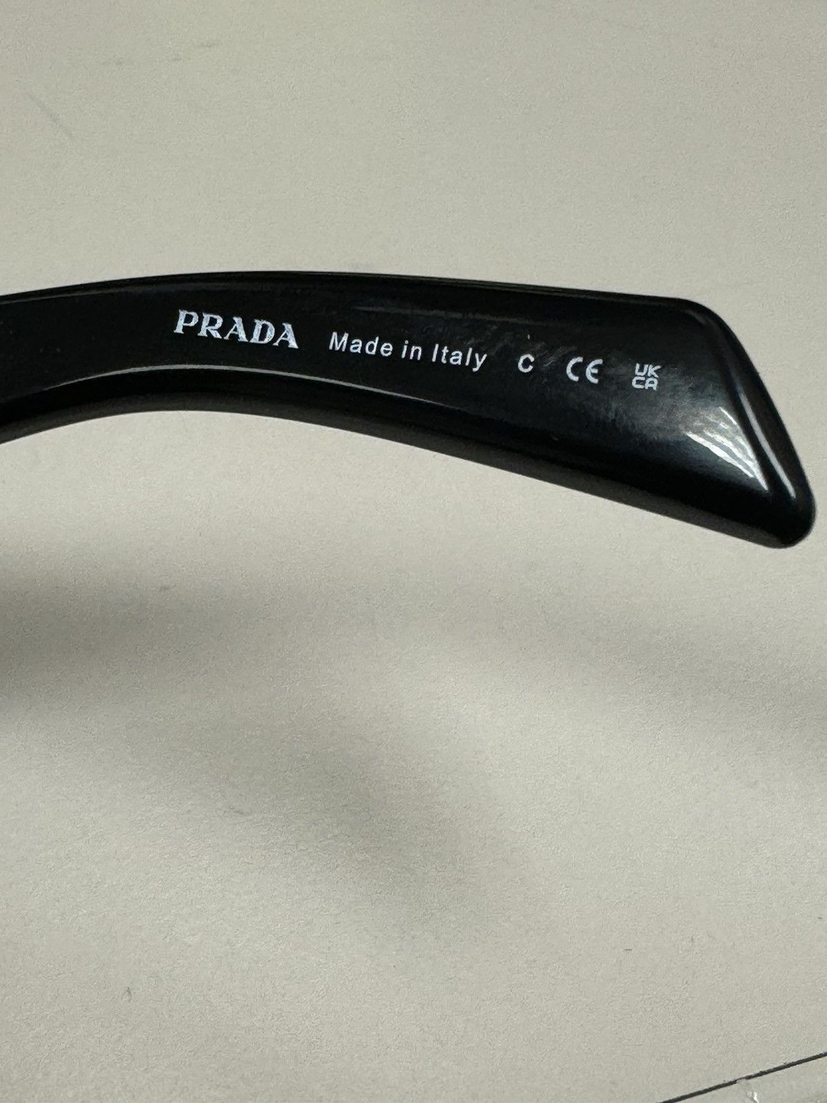 Designer Prada Symbole Sunglasses - Black Size ONE SIZE - 8 Thumbnail