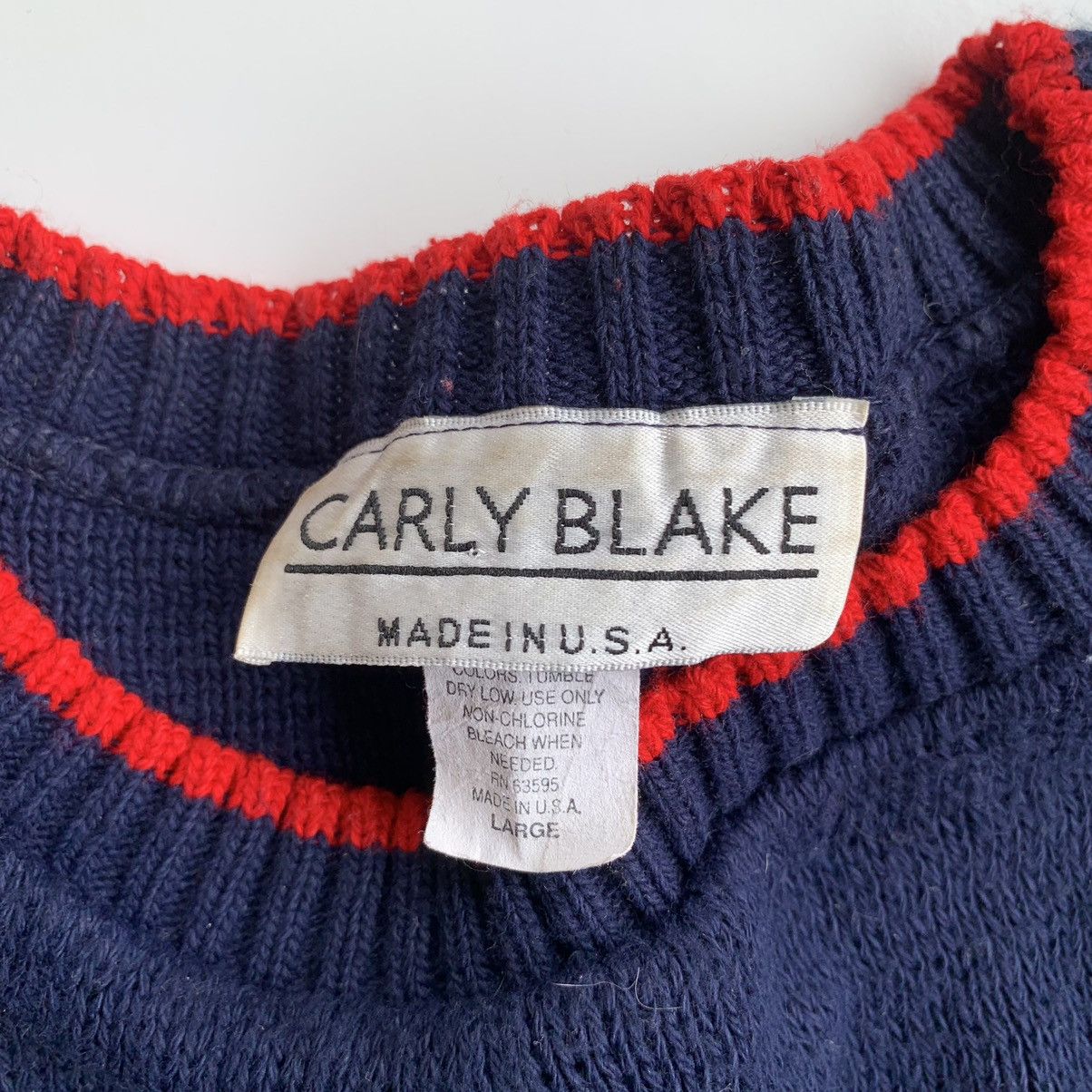 Other Vintage knitwear usa flag pattern sweater by Carly Blake Size US L / EU 52-54 / 3 - 6 Thumbnail