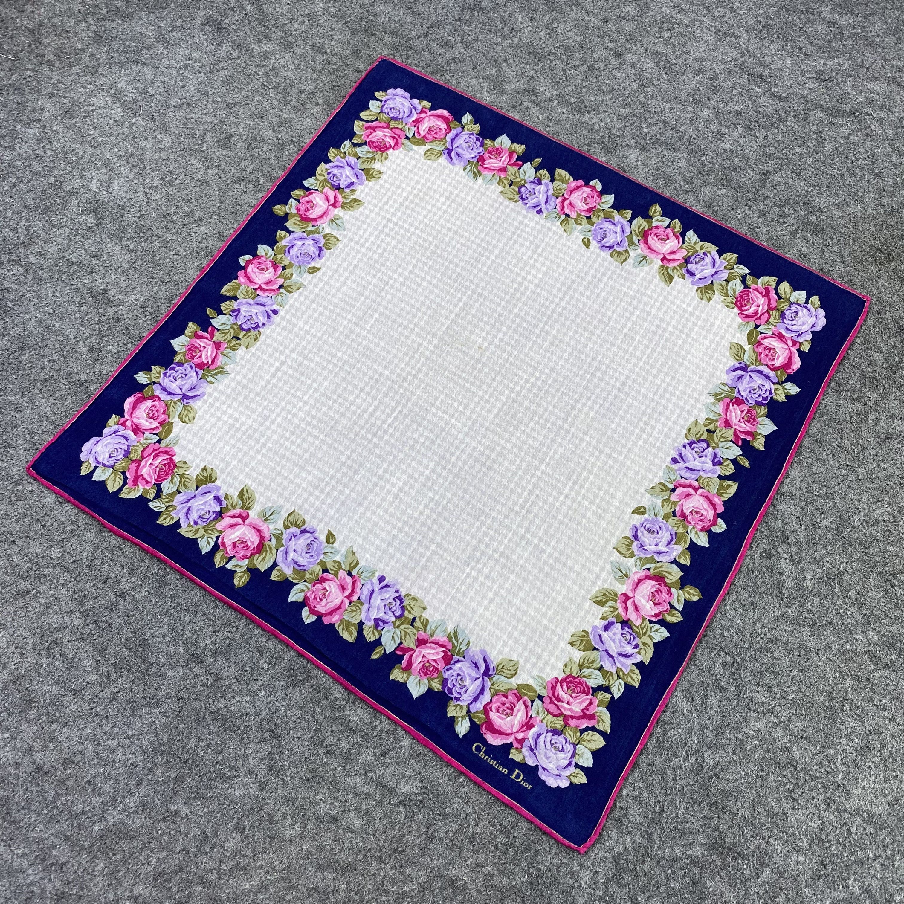 Vintage Christian Dior Handkerchief Neckerchief Bandana-B1865 Size ONE SIZE - 4 Thumbnail