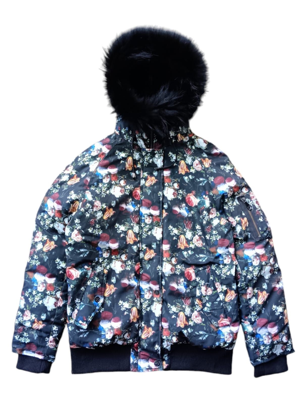 Designer × Japanese Brand × Mila Schon Mila schon real fur all over print puffer jacket Size US M / EU 48-50 / 2 - 3 Thumbnail