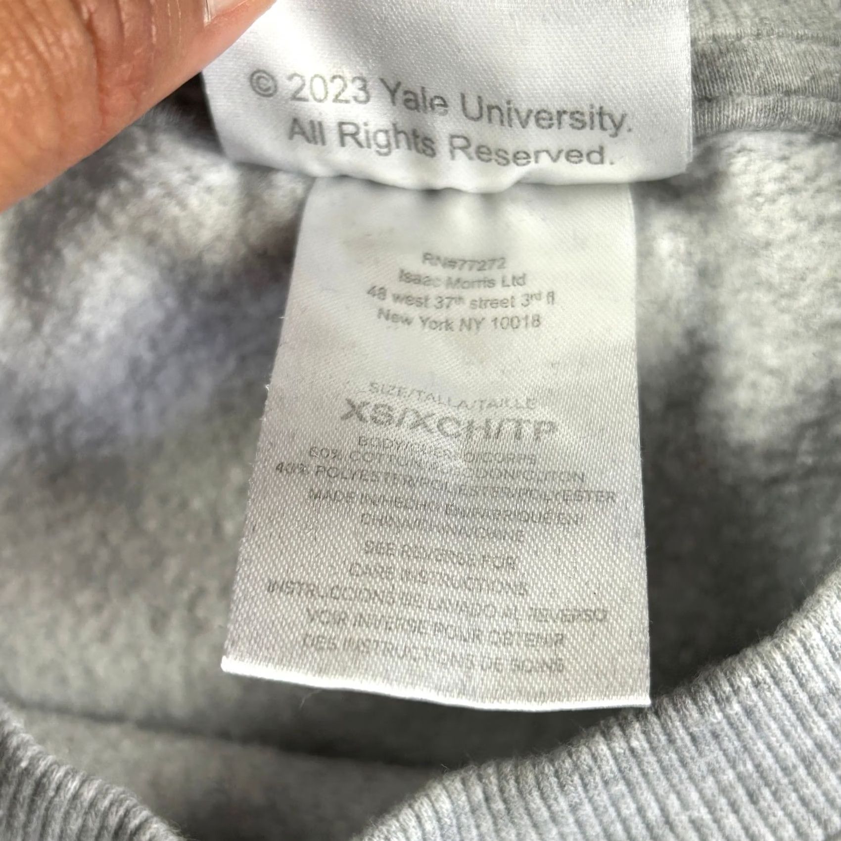 Vintage Yale University Sweatshirt XS Crewneck Gray Handsome Dan Bulldog Logo University Size XS / US 0-2 / IT 36-38 - 6 Thumbnail