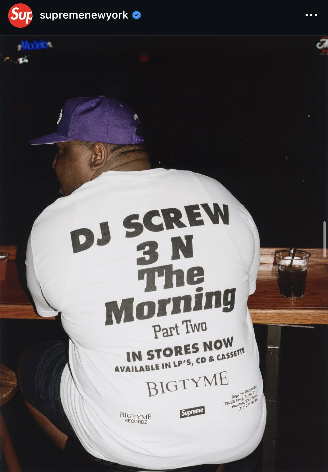 Supreme Supreme/DJ Screw SUC Tee Size US M / EU 48-50 / 2 - 2 Thumbnail