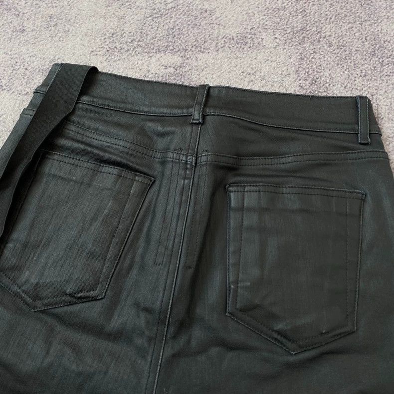 Rick Owens Rick Owens size XS waxed denim shorts Size 42" / US 20 - 4 Thumbnail