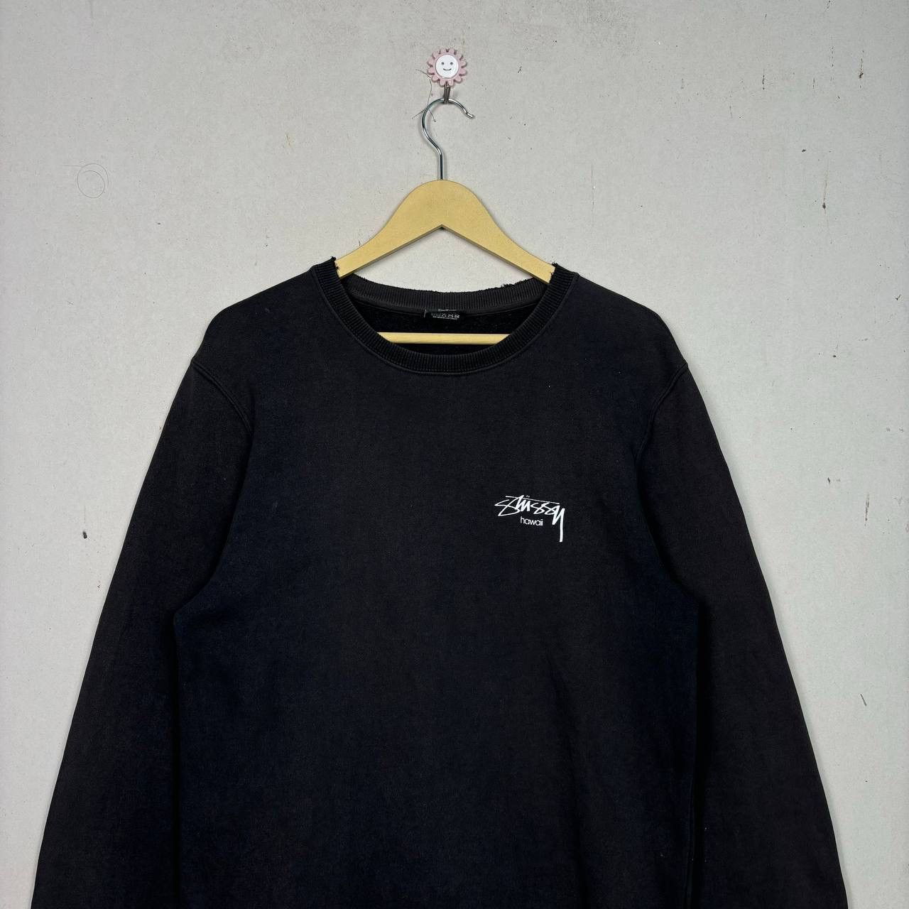 Stussy Thrashed Vintage Stussy Hawaii Black Sweatshirt Faded M Size US M / EU 48-50 / 2 - 3 Thumbnail