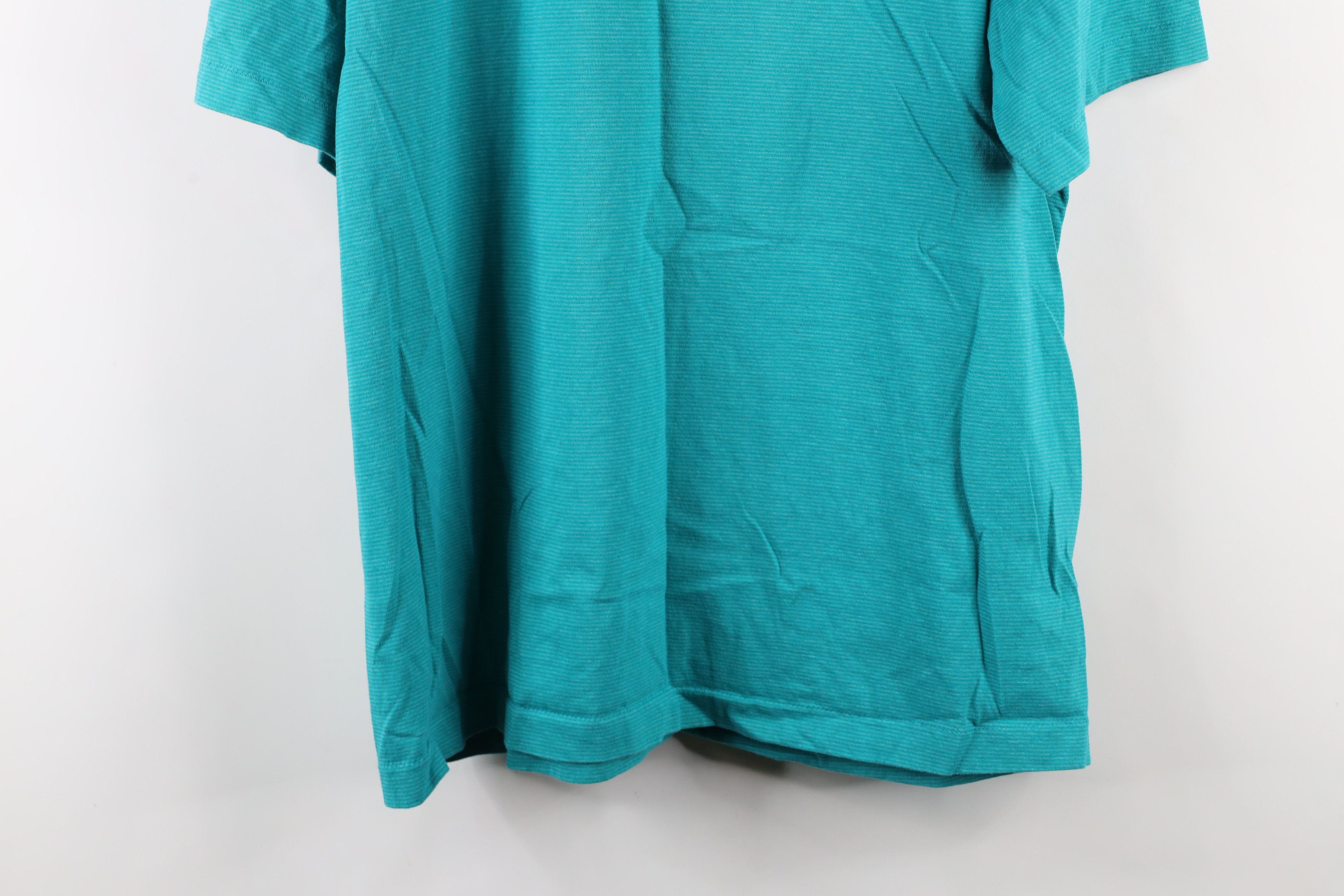 Vintage Vintage 90s Streetwear Striped Short Sleeve T-Shirt Blue USA Size US XL / EU 56 / 4 - 10 Thumbnail