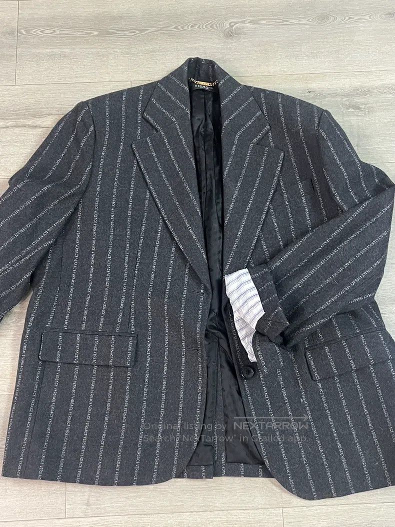 Versace Versace Classic wool striped blazer Size US XS / EU 42 / 0 - 2 Thumbnail