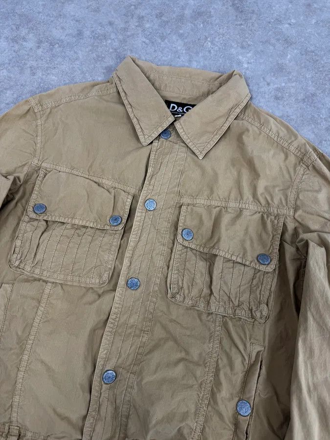 Dolce & Gabbana AW2004 Dolce & Gabbana Light Beige Military Utility Jacket Size US M / EU 48-50 / 2 - 5 Thumbnail