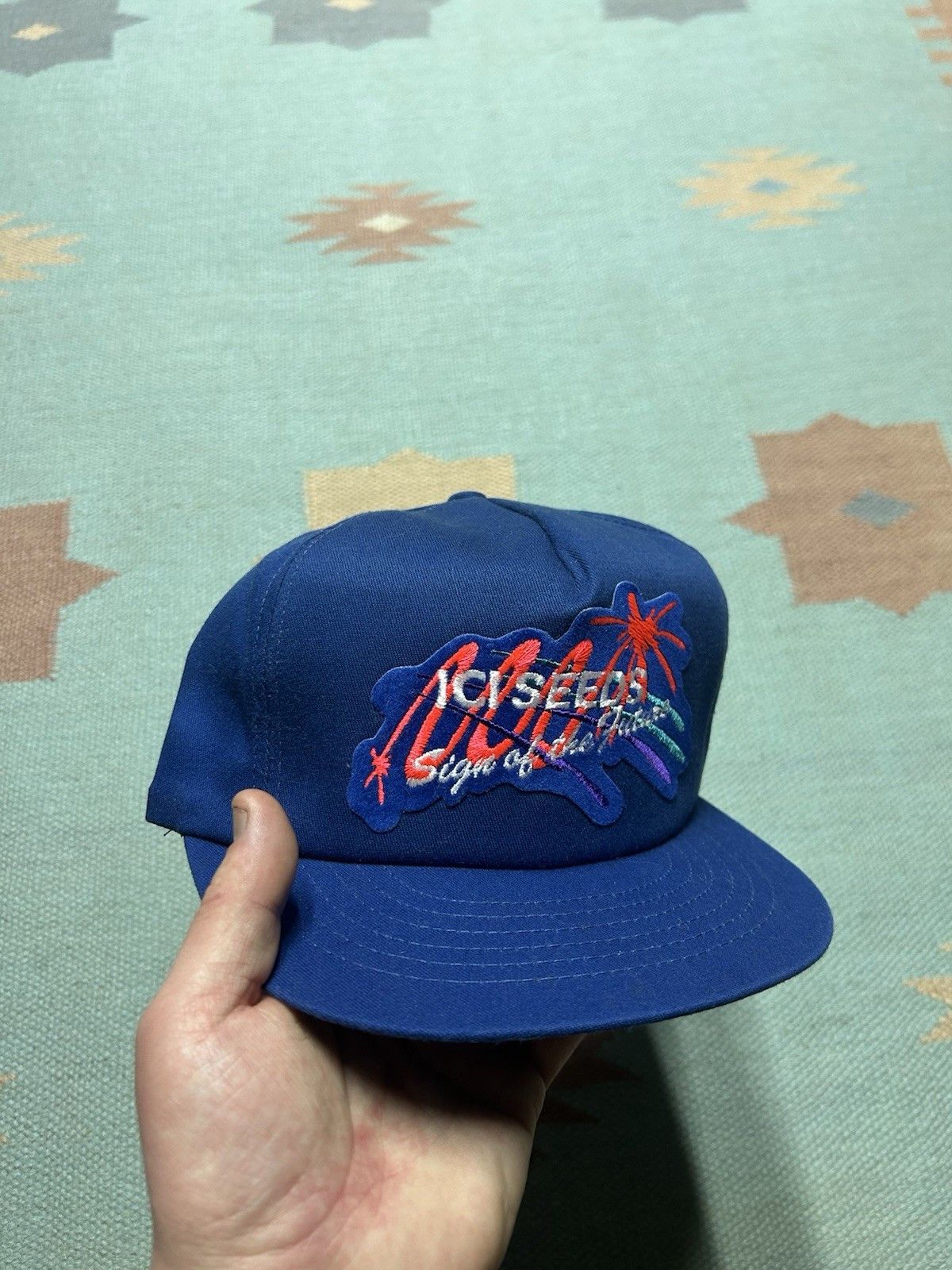 Vintage 80s snapback hat ICI seeds swingster sign of the future USA Size ONE SIZE - 1 Thumbnail