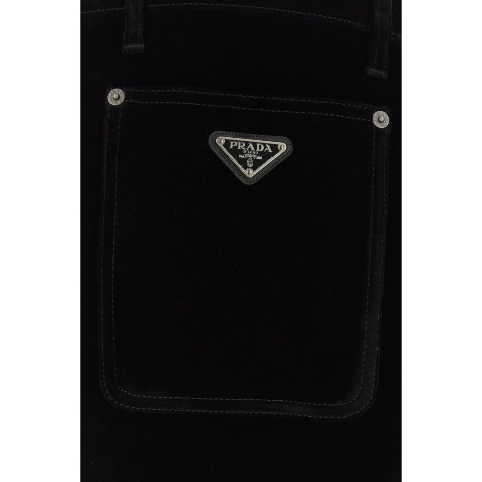 Prada PRADA Black Velvet Denim Pants New & Authentic (Men's size:U Size US 32 / EU 48 - 3 Thumbnail