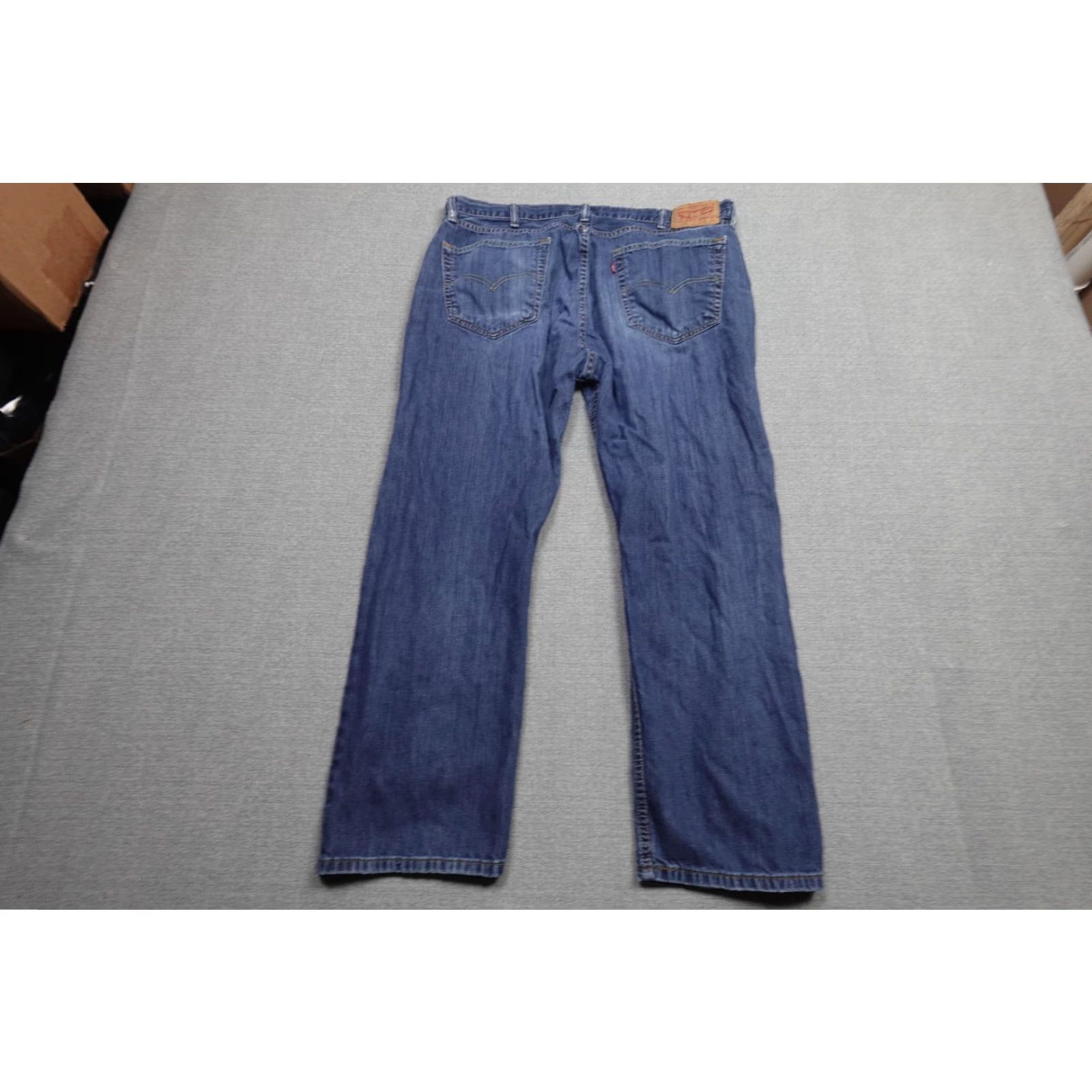 Levi's Levi's 505 Jeans Men 40x30 Blue Straight Regular Fit Denim Cotton Zip Fly Pockets Size US 40 / EU 56 - 5 Thumbnail