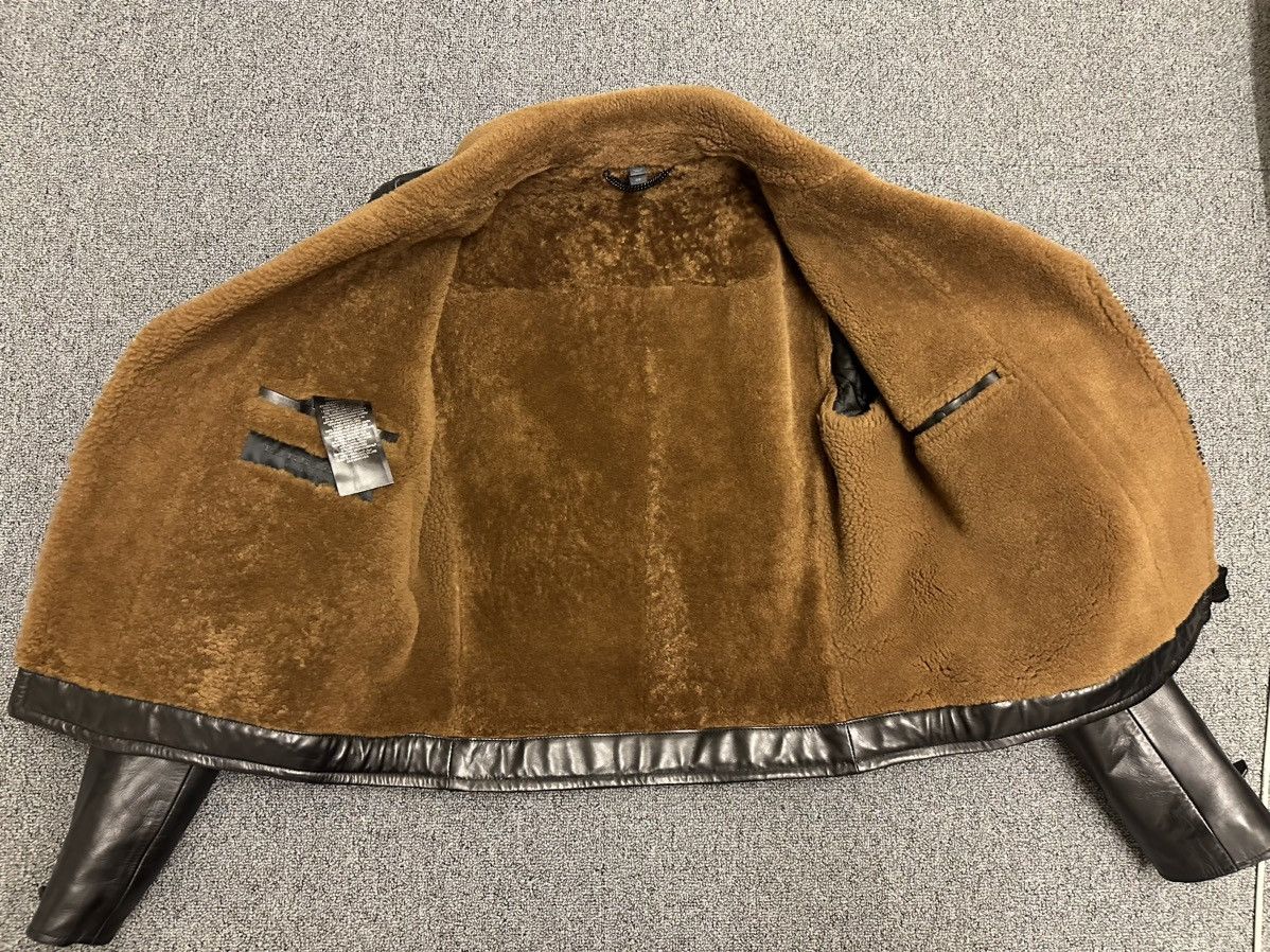 Burberry Prorsum Burberry Prorsum Leather/Shearling Biker Jacket Size US L / EU 52-54 / 3 - 9 Thumbnail