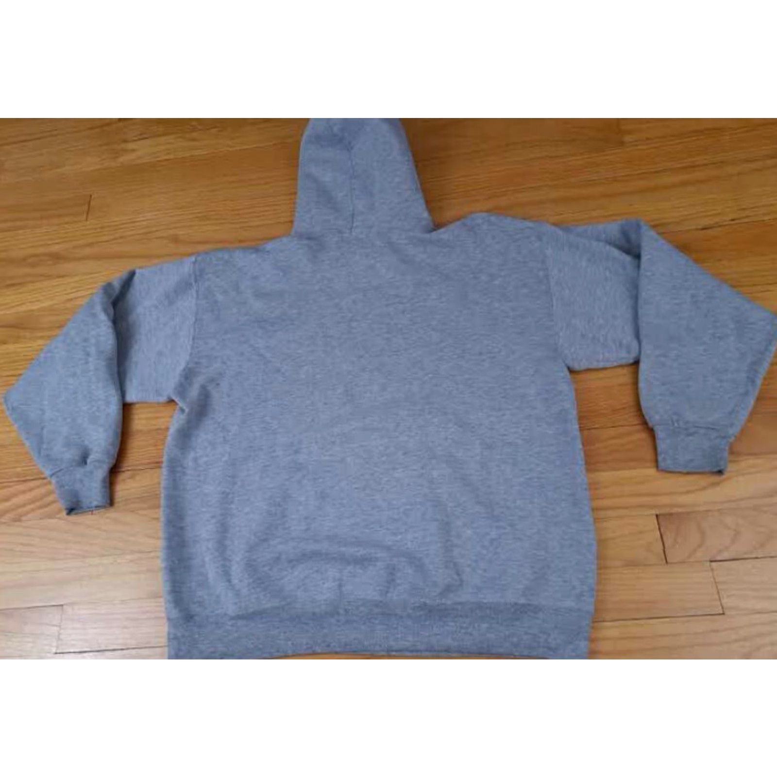 Vintage VINTAGE Eastern Michigan Eagles Pullover Hooded Sweatshirt Hoodie Large Gray Unisex Adults L Size US L / EU 52-54 / 3 - 5 Thumbnail