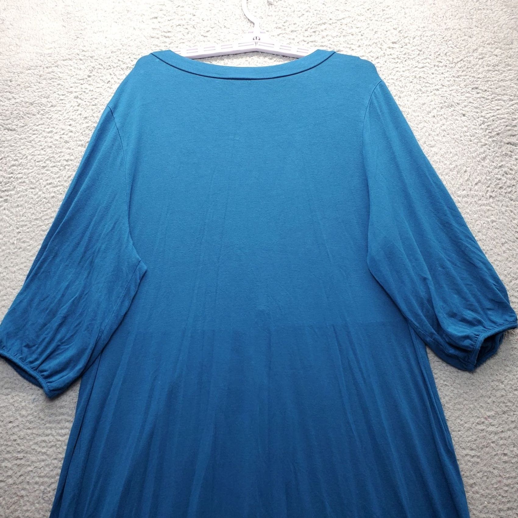 Old Navy Old Navy XXL Blue Stretch Lightweight Balloon Sleeve Wrap V-Neck Dress Womens Size XXL / US 16-18 / IT 52-54 - 6 Thumbnail