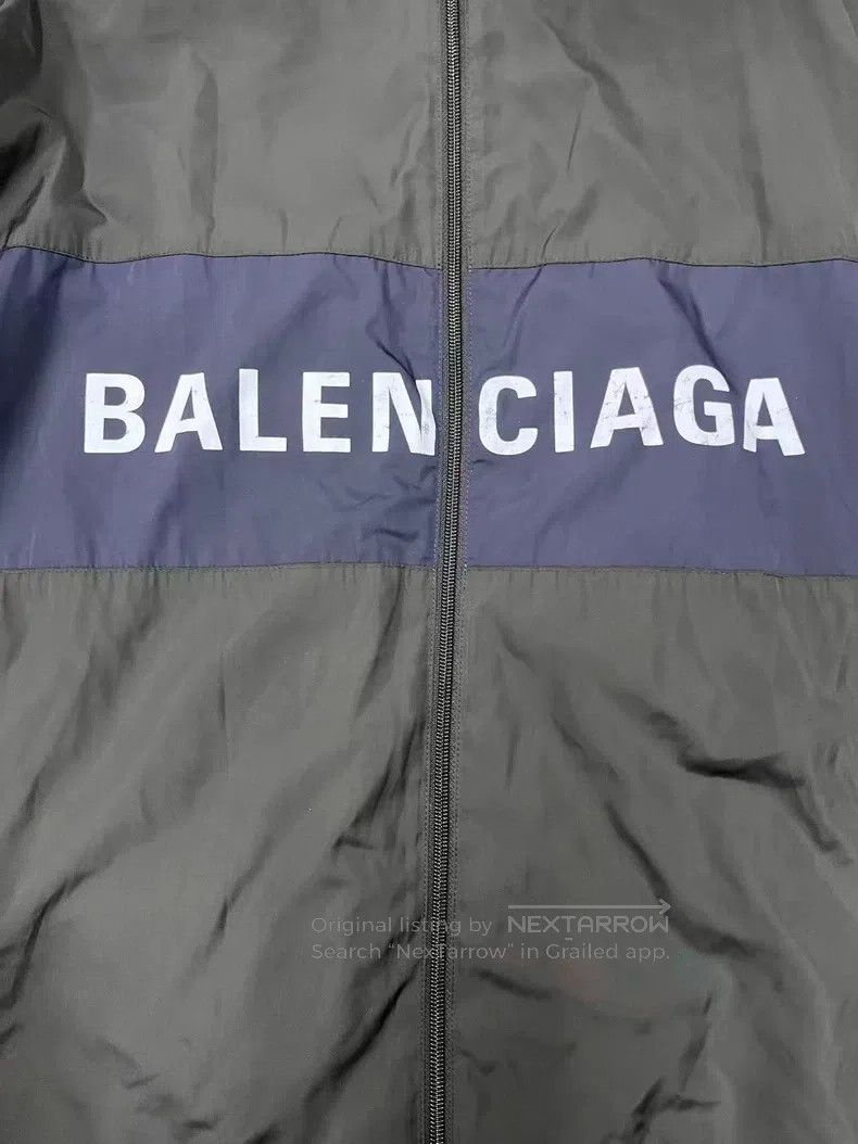 Balenciaga Balenciaga Letter Printed Collar Zip Long Sleeve Jacket Me Size US XS / EU 42 / 0 - 3 Thumbnail