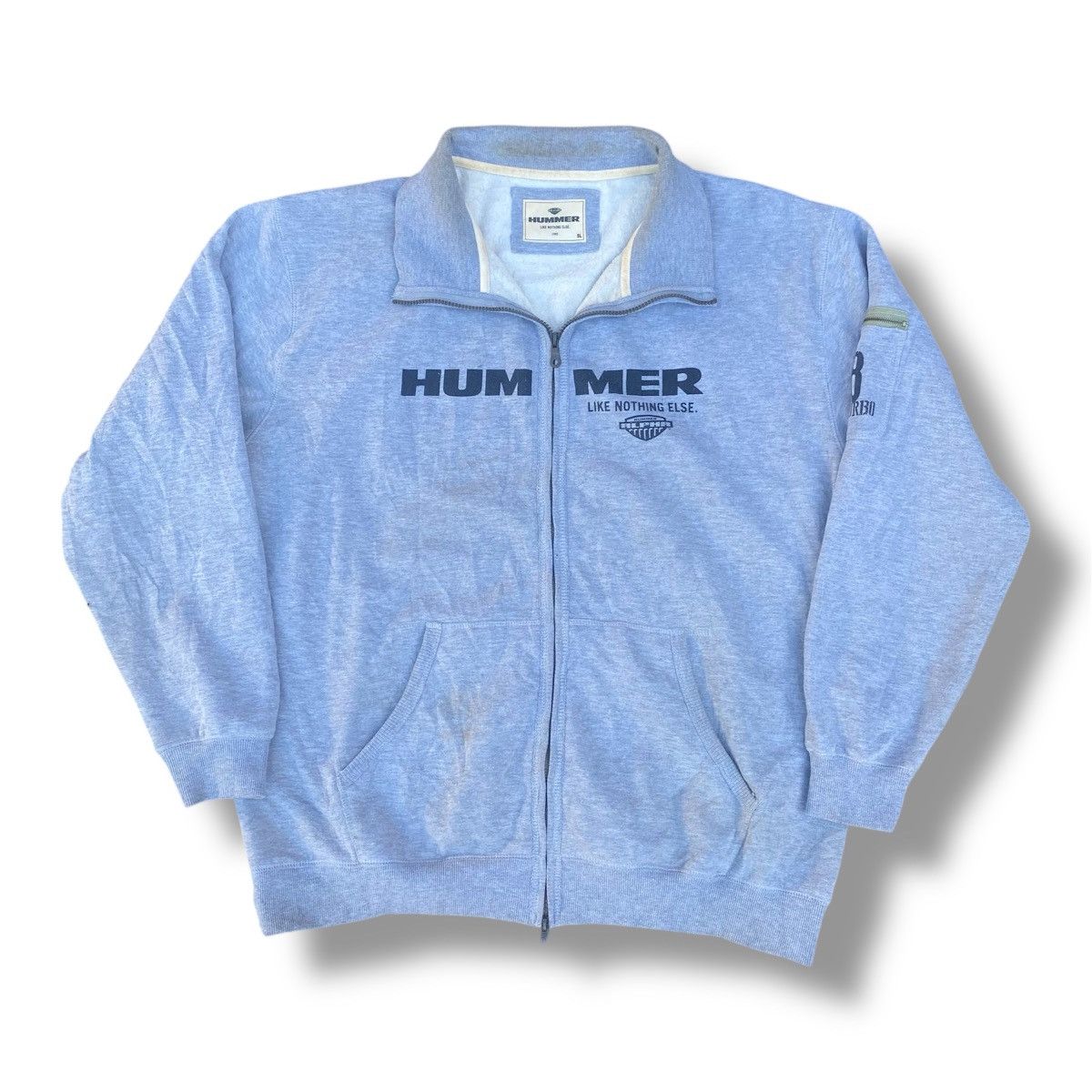 Sports Specialties Vintage 90s Gray Hummer Zip Up Sweater Jacket #G2 Size US XXL / EU 58 / 5 - 2 Thumbnail
