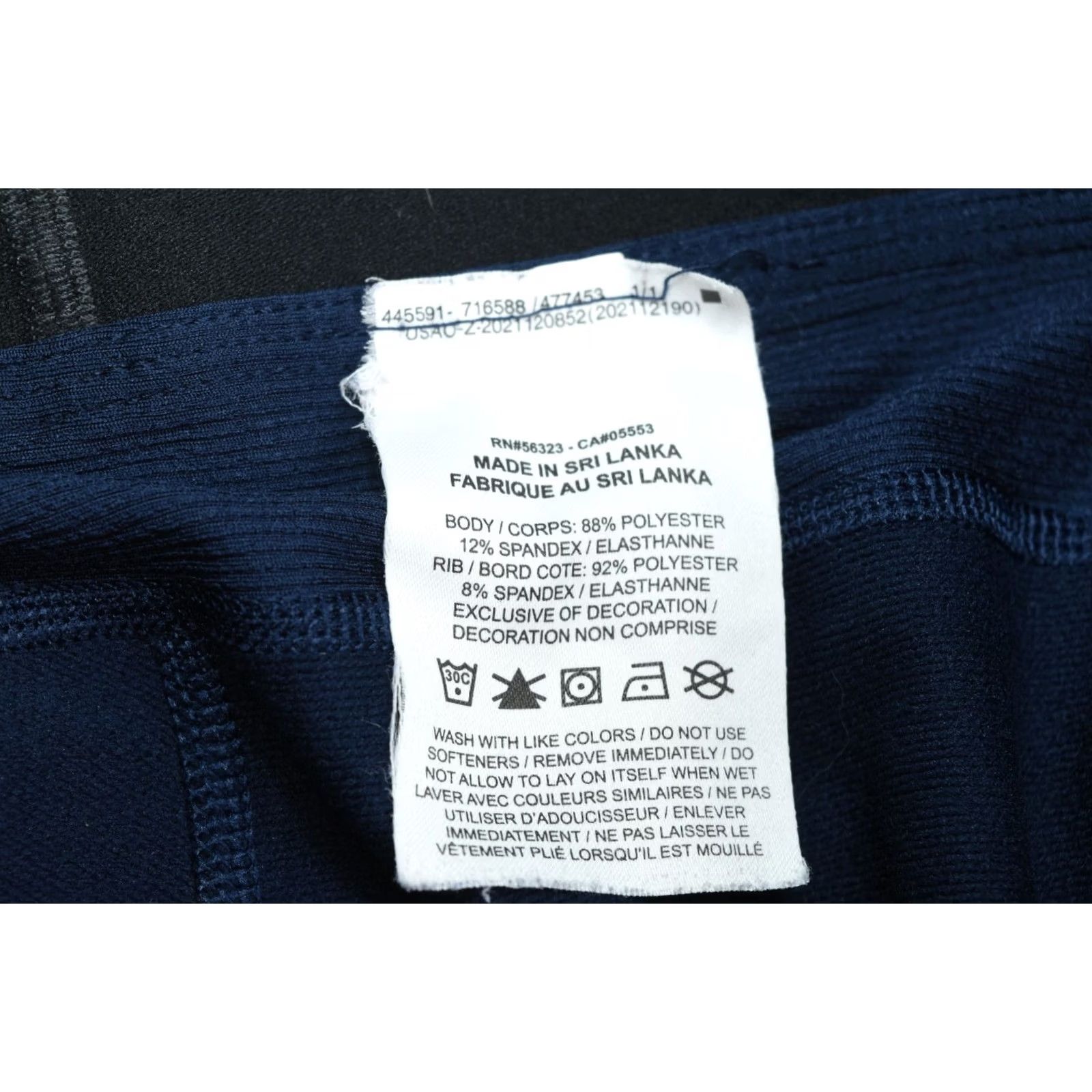 Nike Nike Pro Warm Training Tights Mens Large Blue Tapered Stretch Fleece Compression Size US L / EU 52-54 / 3 - 6 Thumbnail