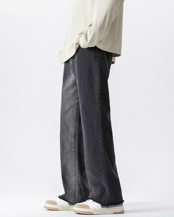 Japanese Brand Men's Retro Loose Casual Slightly Flared Straight Leg Jeans Size US 32 / EU 48 - 2 Thumbnail