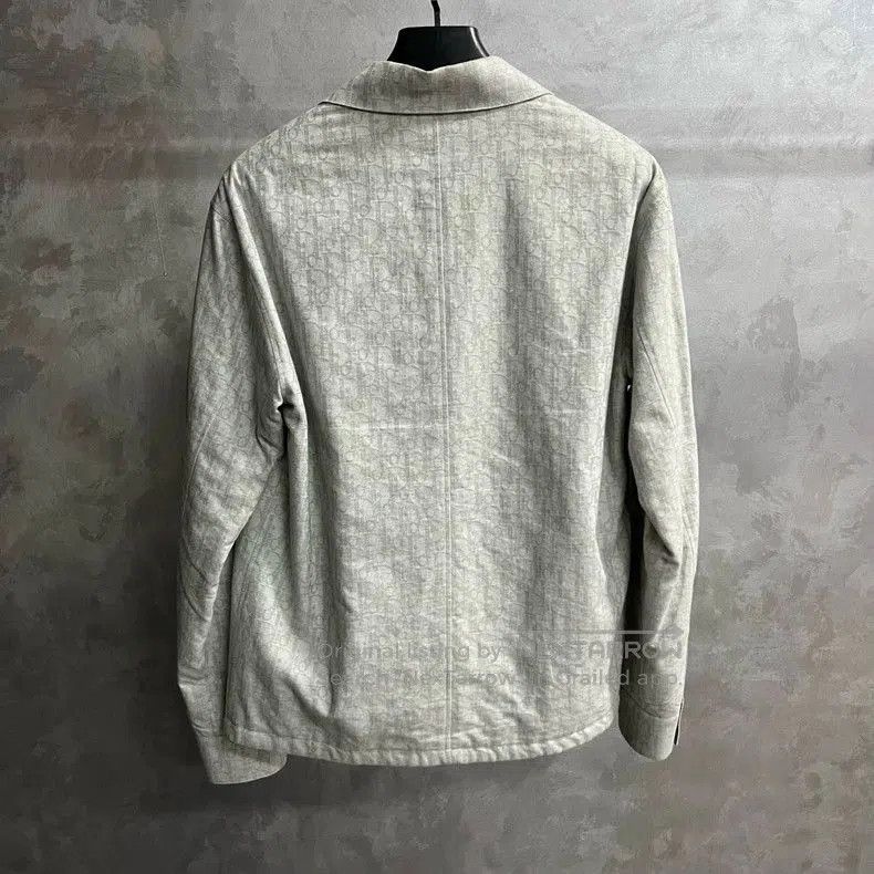 Dior Dior Gray Long Sleeve Printed Shirt. Size US XL / EU 56 / 4 - 5 Thumbnail