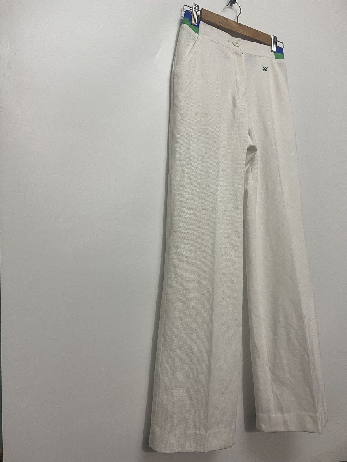 Japanese Brand × Vintage VINTAGE Yonex Tennis Track Pant White Wimbledon Sports Japan Size 26" / US 2 / IT 38 - 4 Thumbnail
