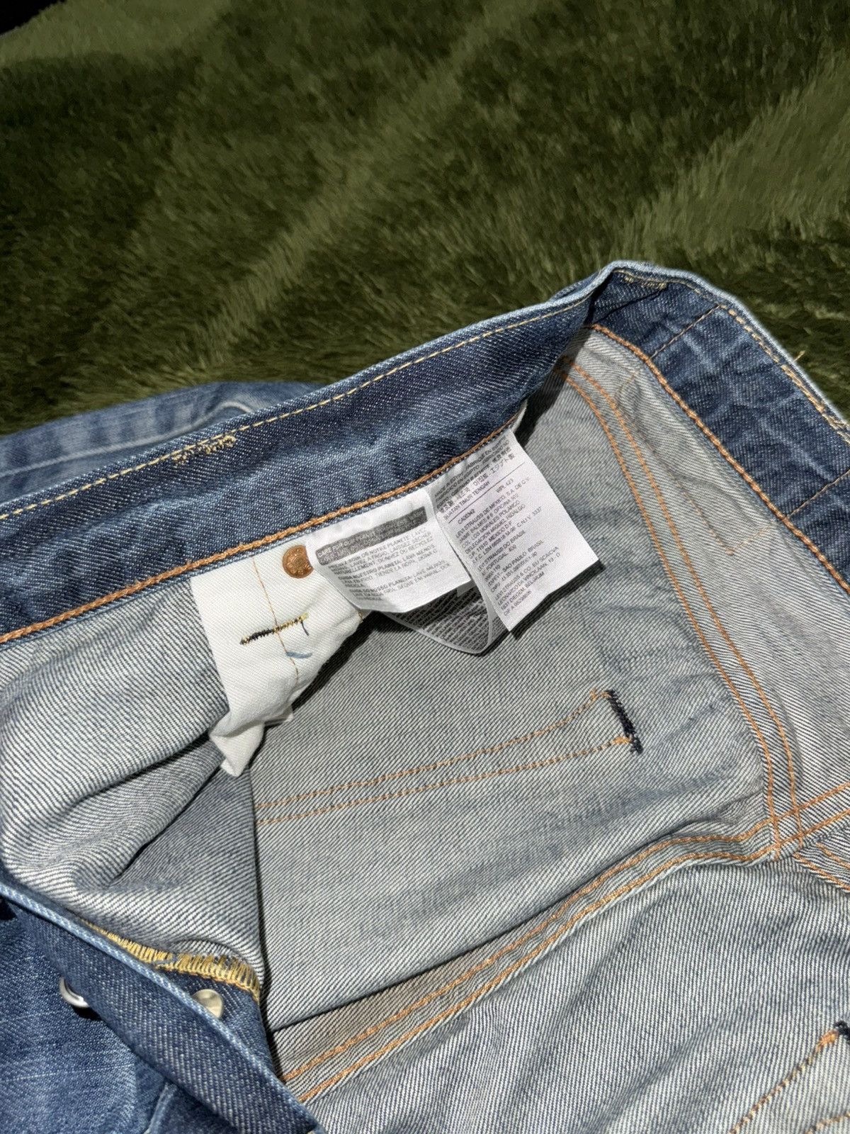 Levi's [W34/L32] Levi’s 501 Original Blank Tab Denim Pants Indigo Size US 34 / EU 50 - 4 Thumbnail