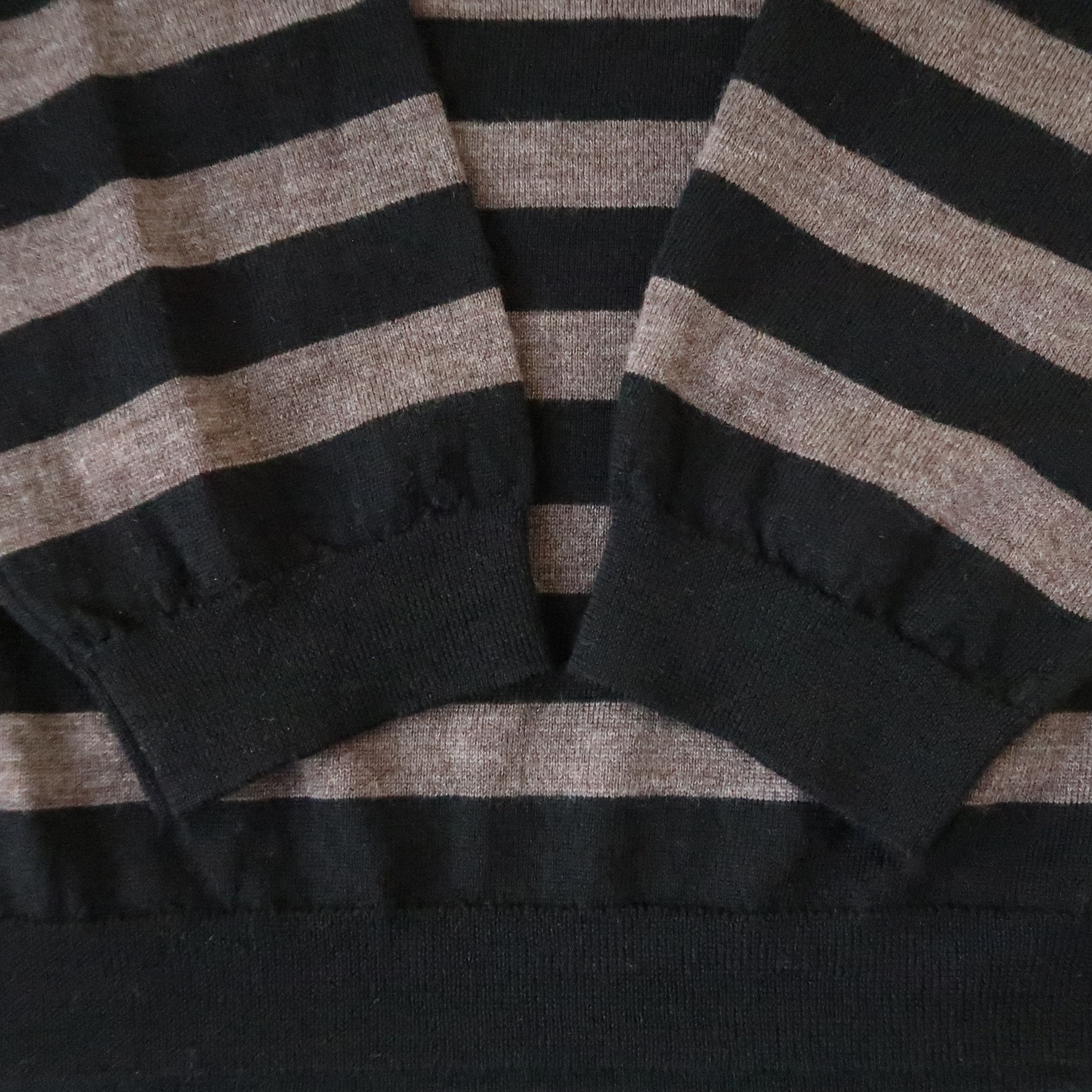 John Smedley MHL x John Smedley striped fine merino wool sweater/jumper Size US L / EU 52-54 / 3 - 6 Thumbnail
