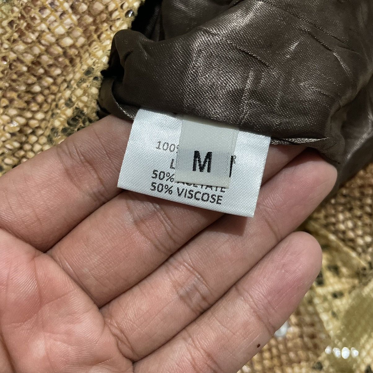 Martine Rose 2017 Martine Rose Oversized Snakeskin Leather Jacket Size US M / EU 48-50 / 2 - 6 Thumbnail