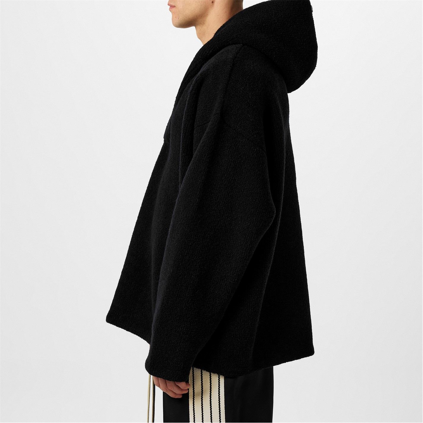 Fear of God Bouclé Polo Hoodie Size US S / EU 44-46 / 1 - 2 Thumbnail