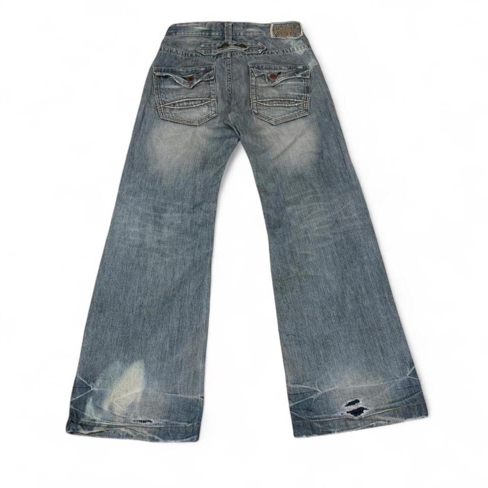Other Vintage Style shane Jeans wide leg denim jeans Size 30" / US 8 / IT 44 - 3 Thumbnail