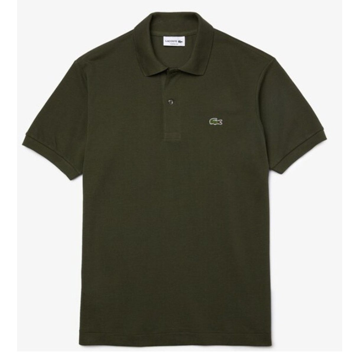 Lacoste Lacoste Mens Short Classic Chine L.1212 Polo Shirt B Green S Size US S / EU 44-46 / 1 - 3 Thumbnail