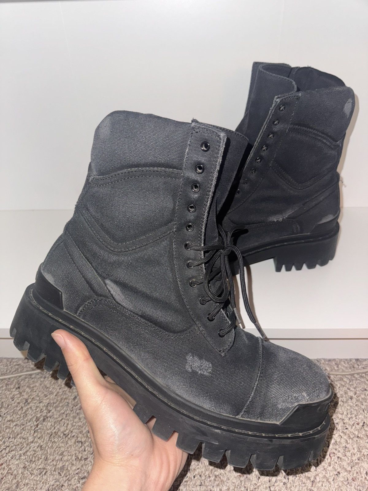 Balenciaga Balenciaga Canvas Strike Boots Size US 8 / EU 41 - 1 Thumbnail