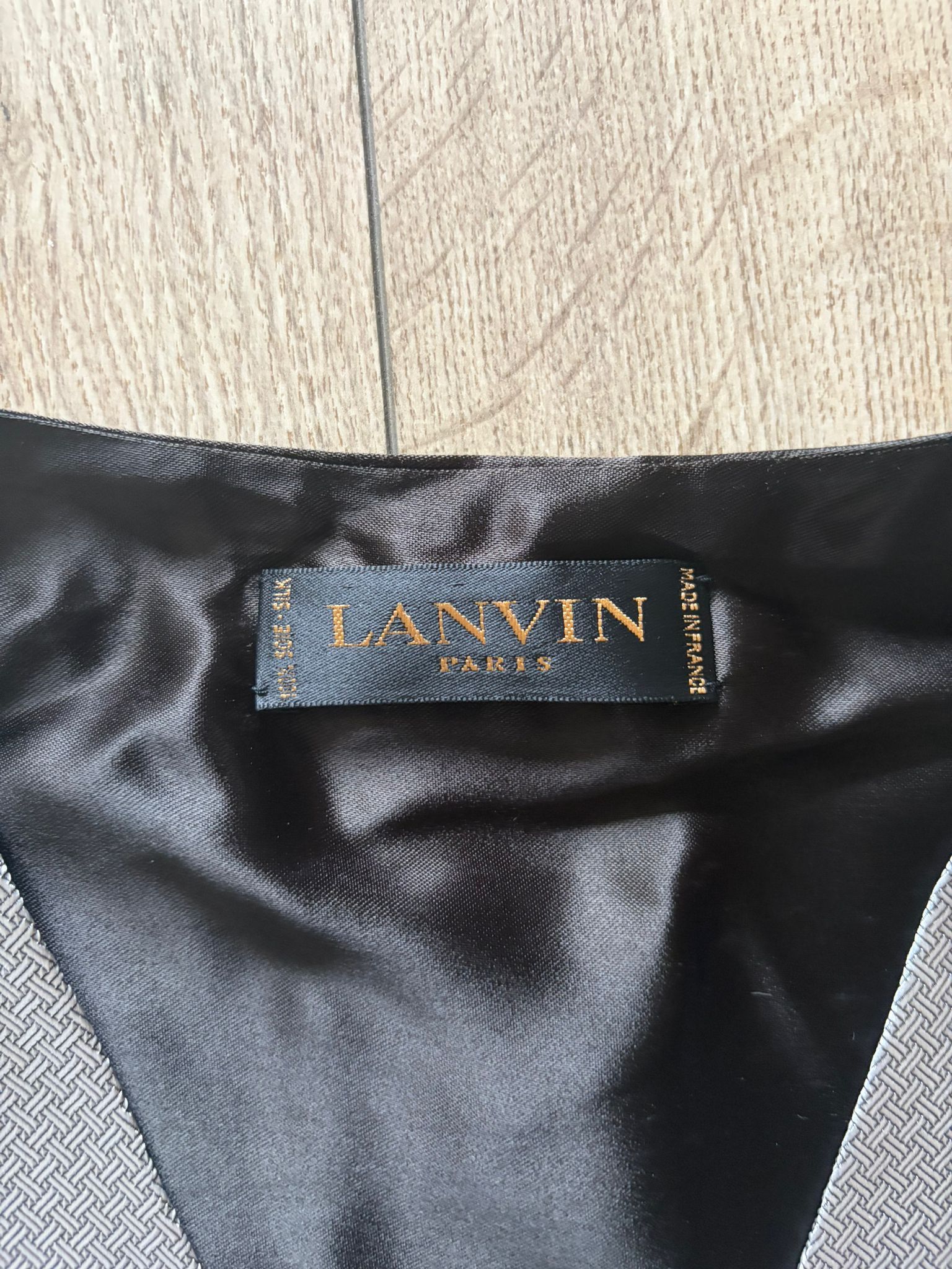 Lanvin Lanvin Paris Vintage 90s Silver Satin Dress Vest Waistcoat Size US XL / EU 56 / 4 - 8 Thumbnail